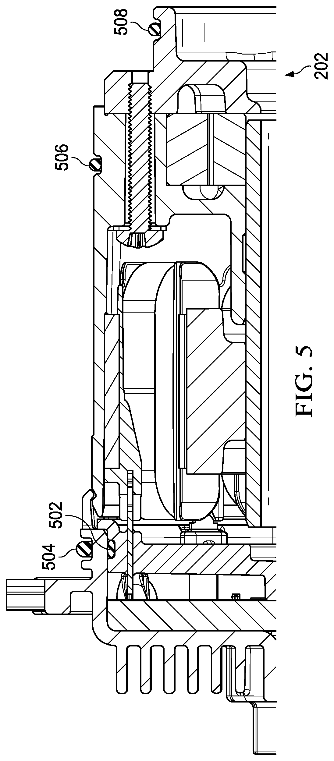 Patent US12460635 Figure 8 – Electric pump system and method with hollow shaft and temperature sensor