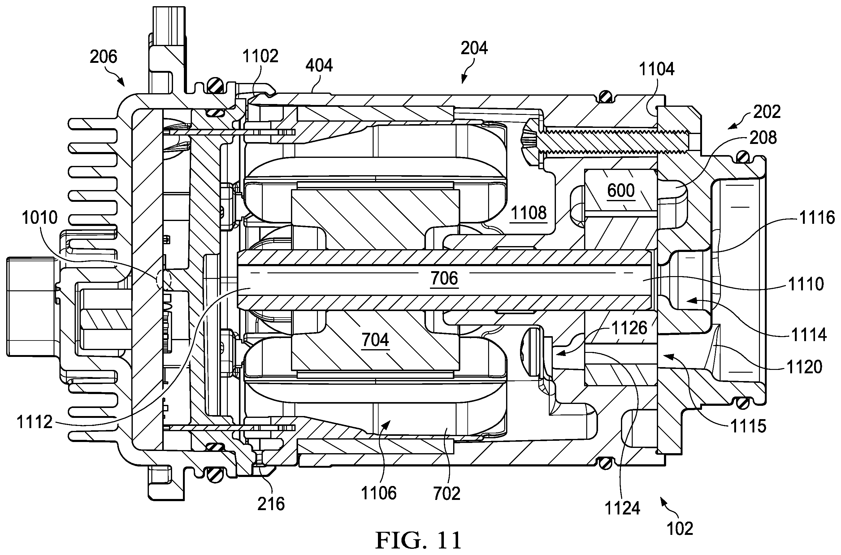 Patent US12460635 Figure 17 – Electric pump system and method with hollow shaft and temperature sensor