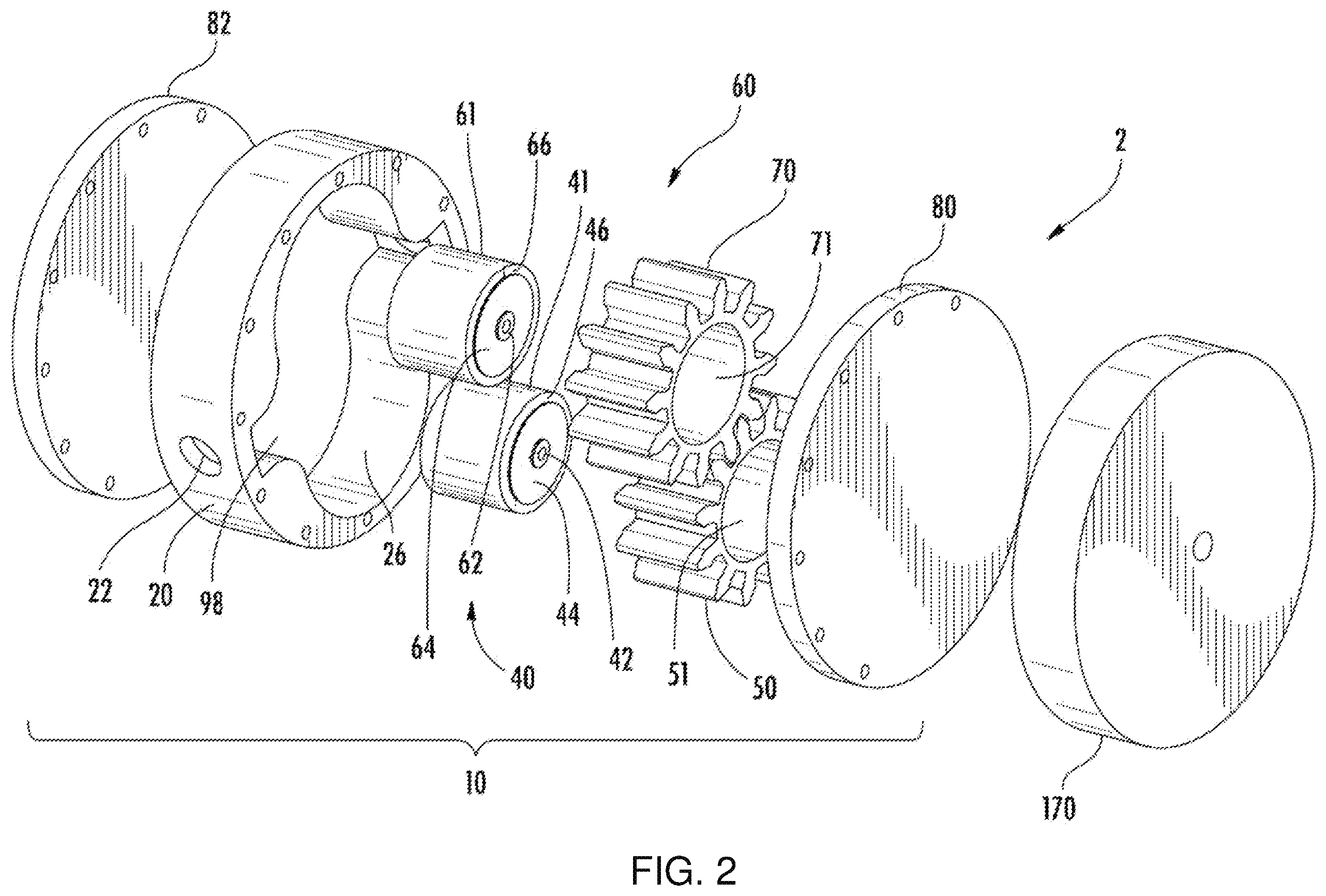 Patent US12460636 Figure 2 – Dynamic control of gears in a gear pump having a drive-drive configuration