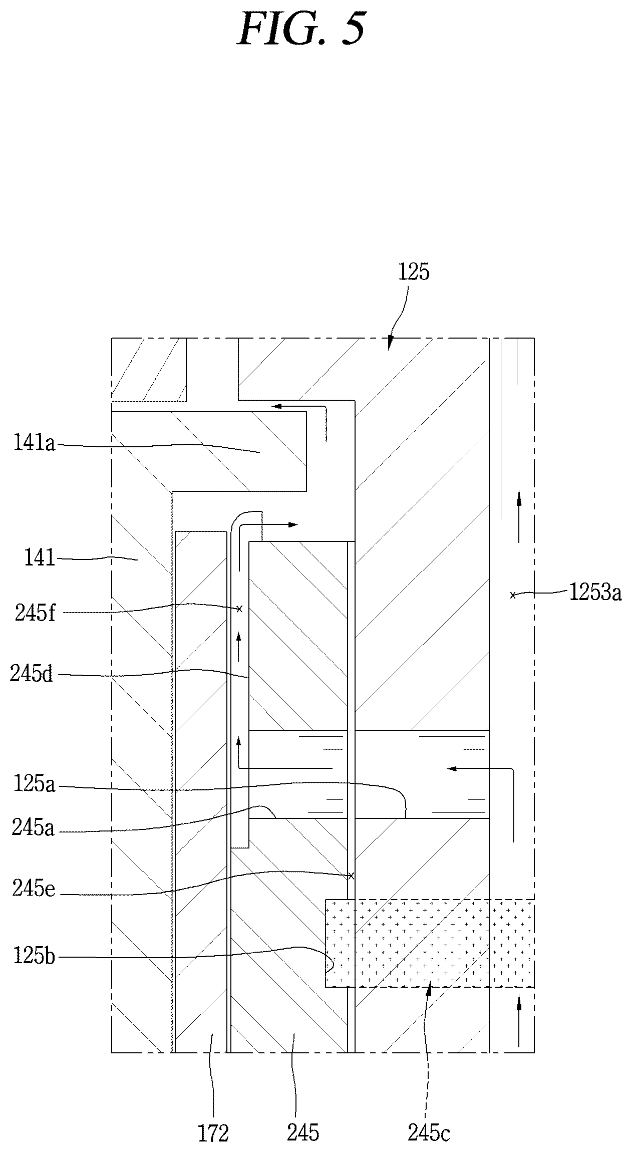 Patent US12460638 Figure 5 – Scroll compressor