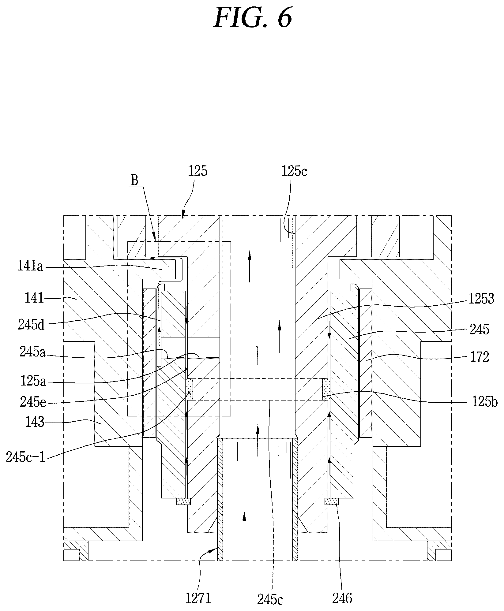 Patent US12460638 Figure 6 – Scroll compressor