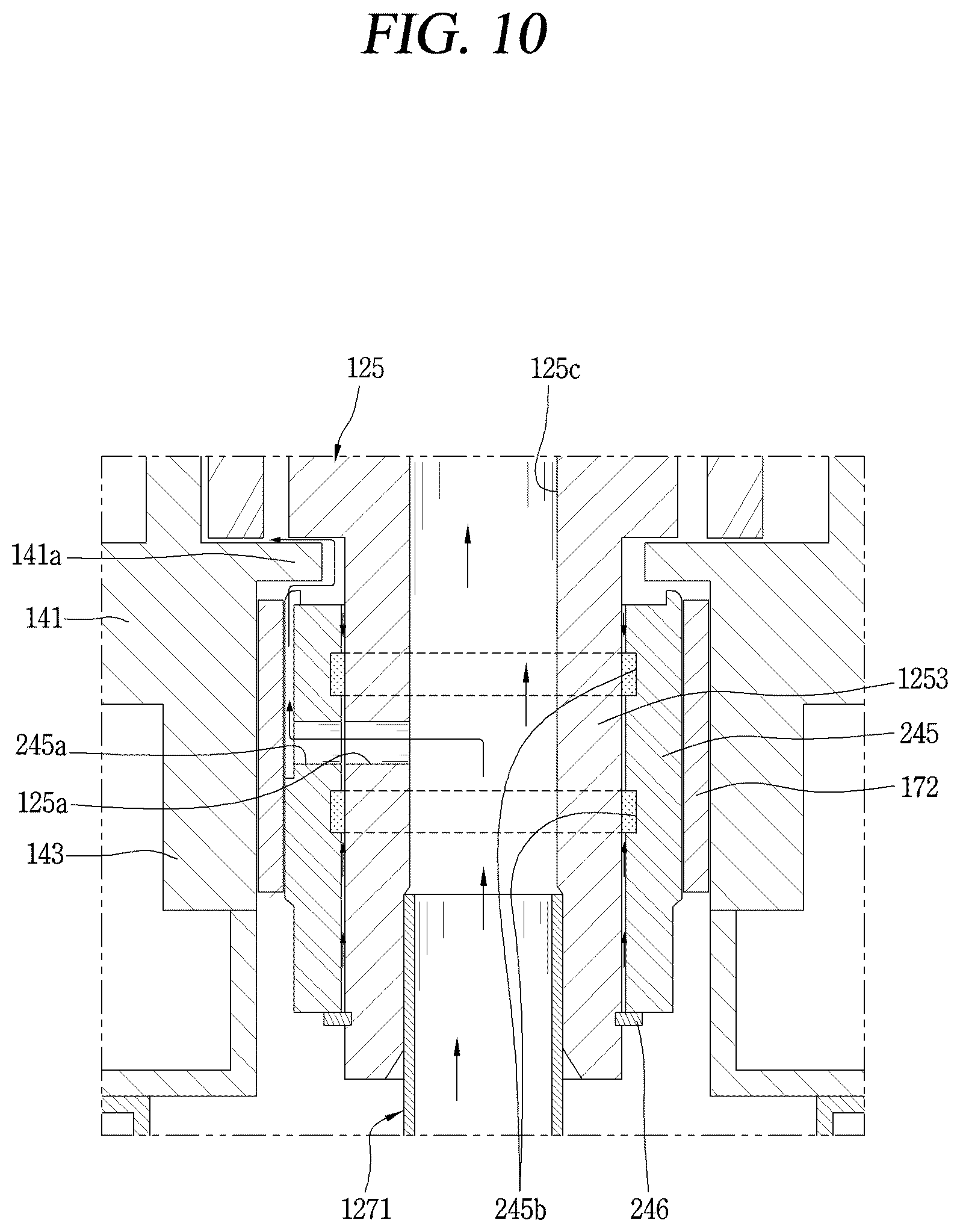 Patent US12460638 Figure 10 – Scroll compressor