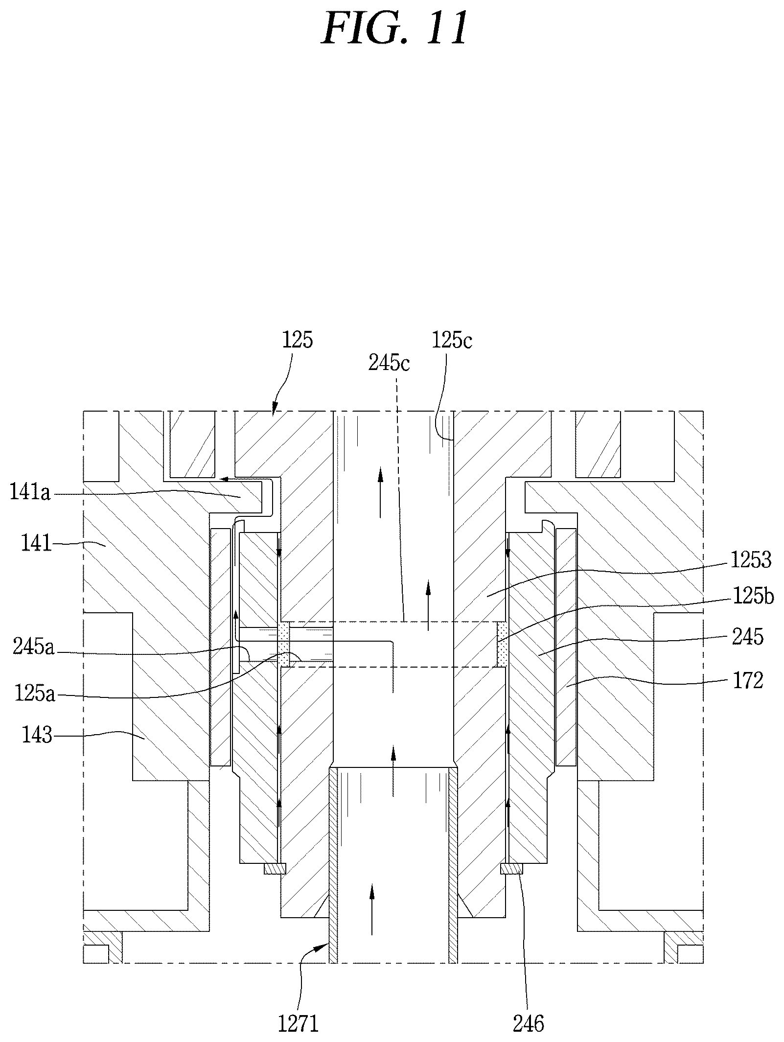 Patent US12460638 Figure 11 – Scroll compressor