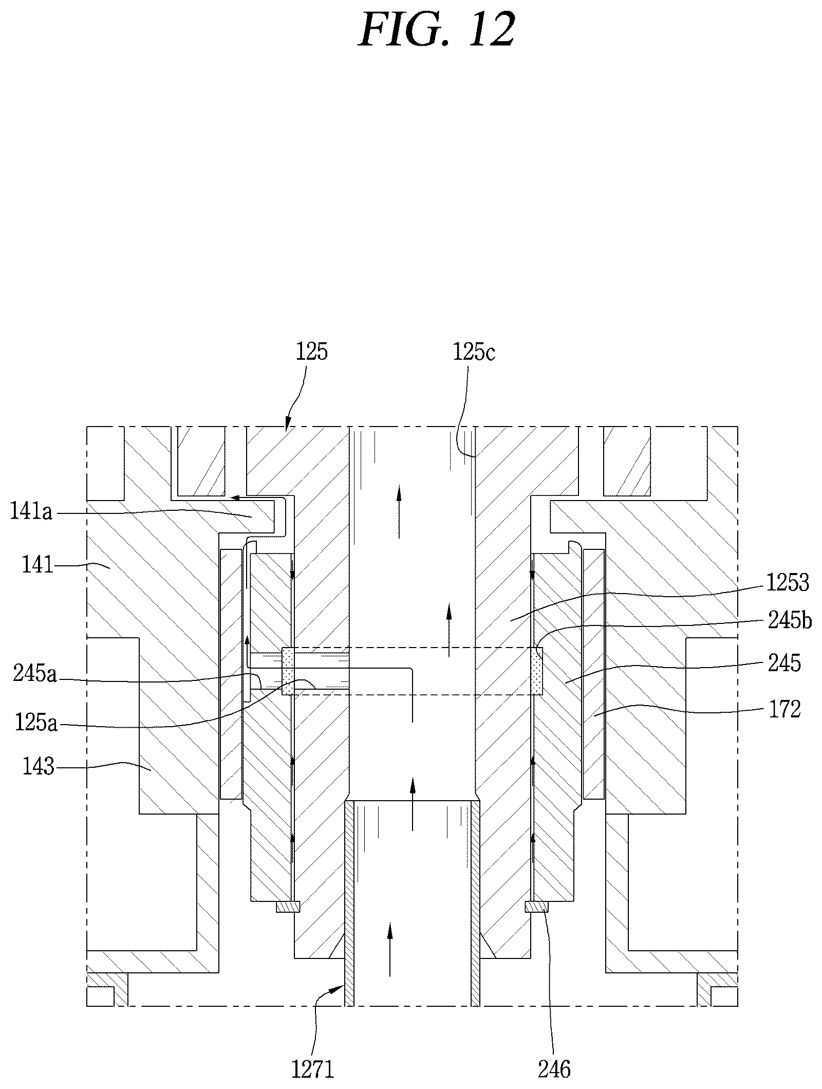 Patent US12460638 Figure 12 – Scroll compressor