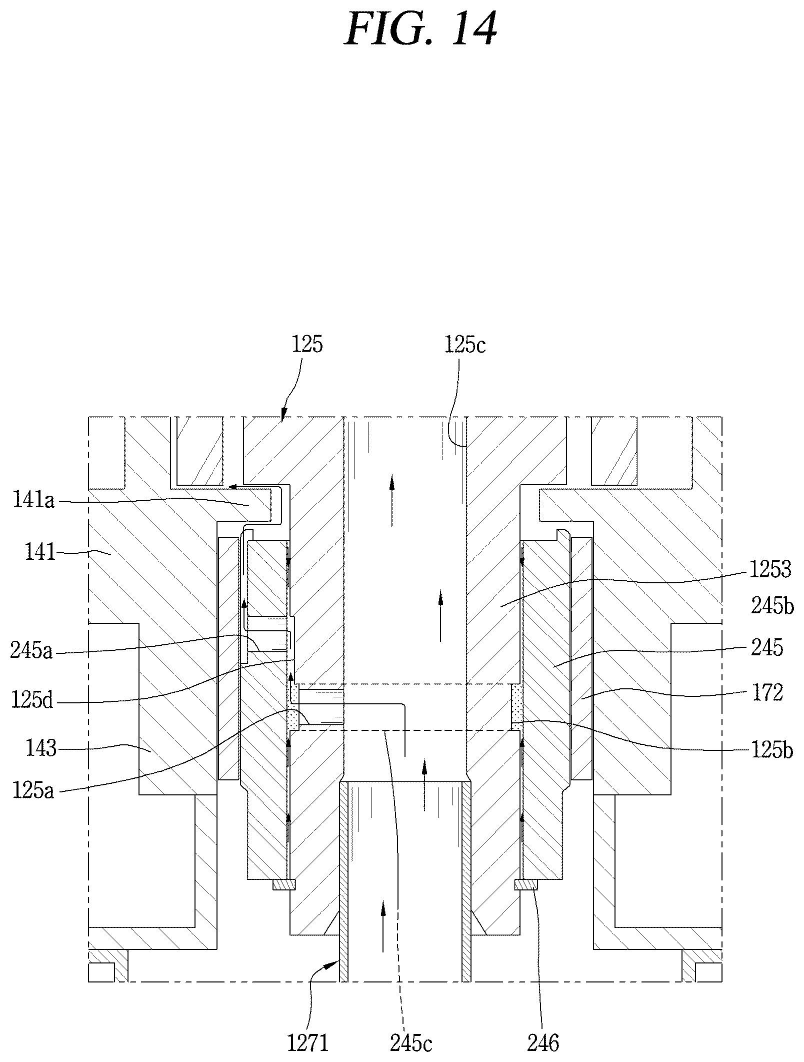 Patent US12460638 Figure 14 – Scroll compressor