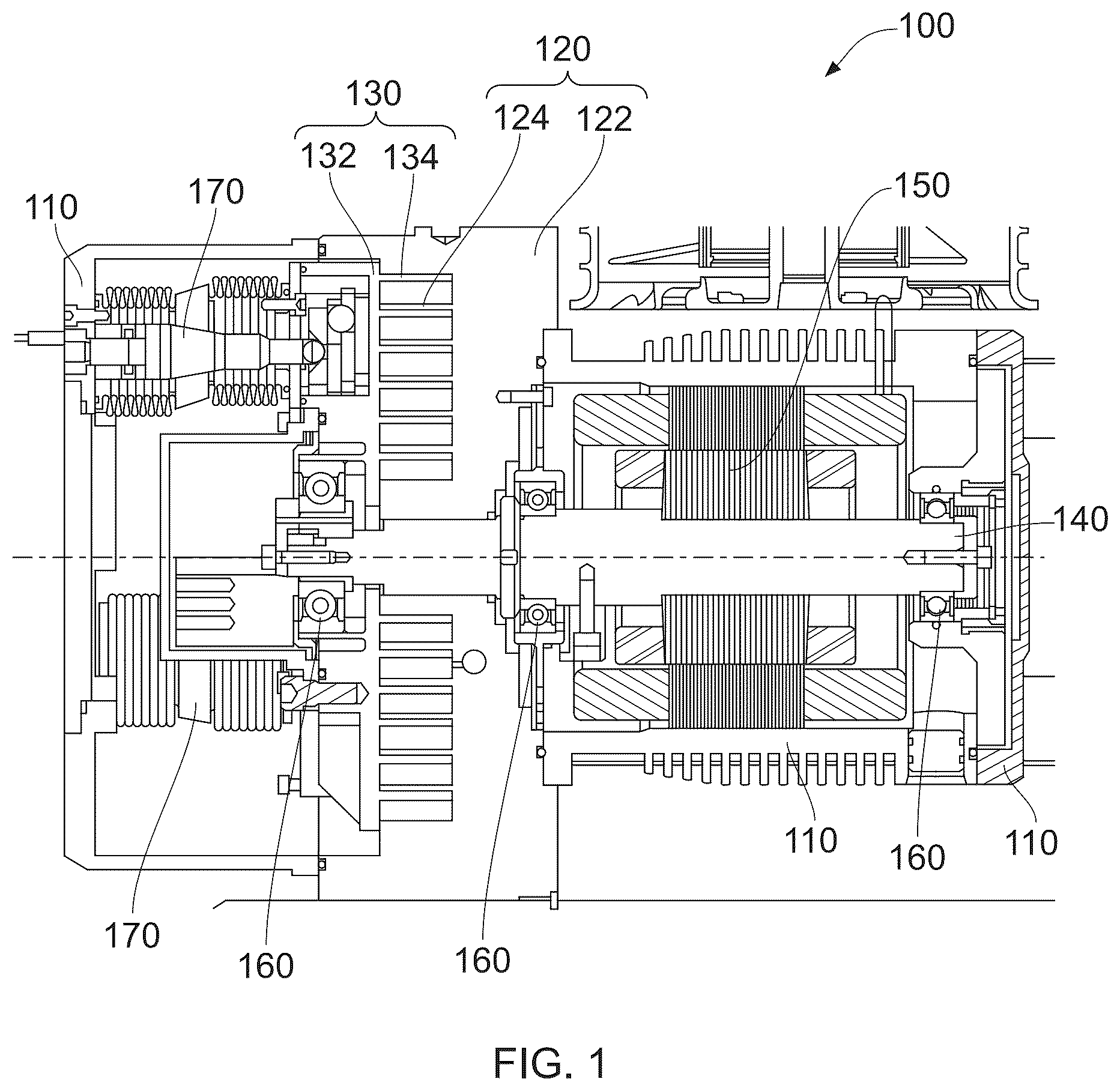 Patent US12460639 Figure 1 – Scroll pump with bearing diaphragm