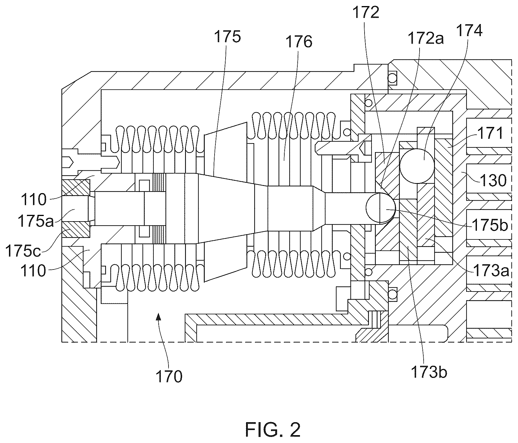 Patent US12460639 Figure 2 – Scroll pump with bearing diaphragm
