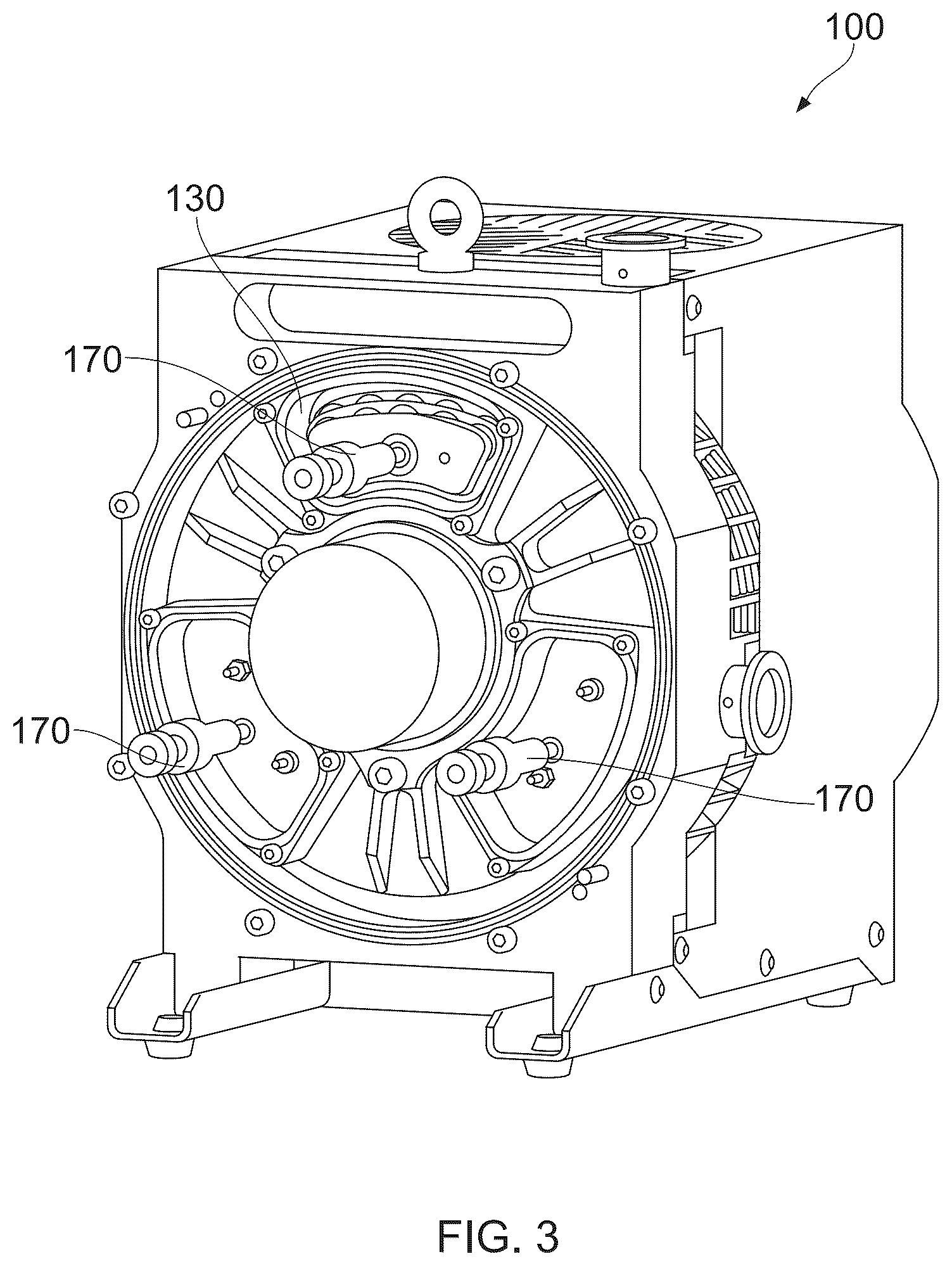 Patent US12460639 Figure 3 – Scroll pump with bearing diaphragm