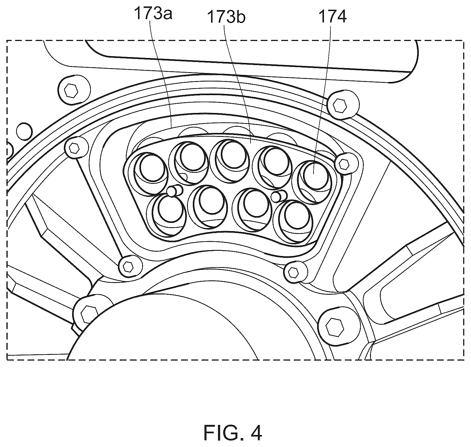 Patent US12460639 Figure 4 – Scroll pump with bearing diaphragm