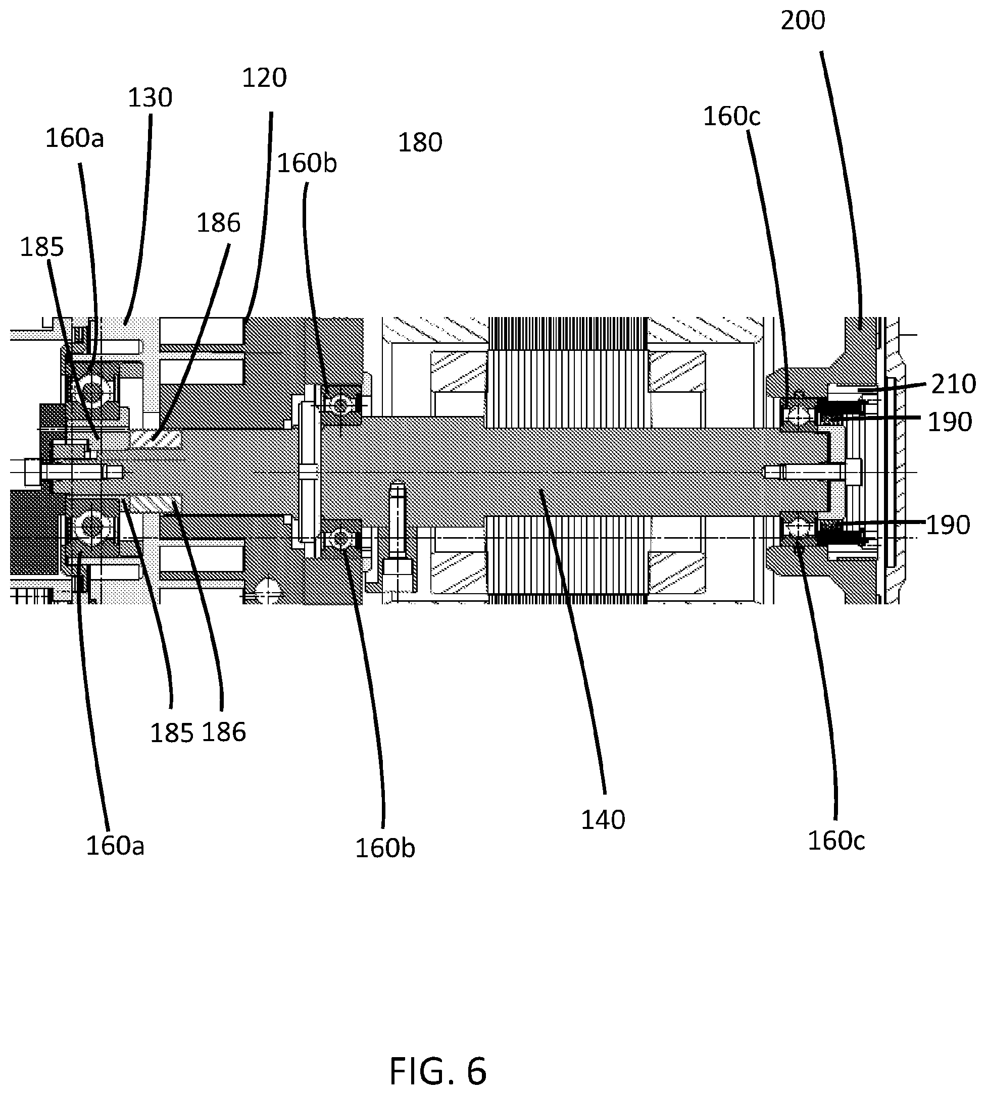 Patent US12460639 Figure 6 – Scroll pump with bearing diaphragm