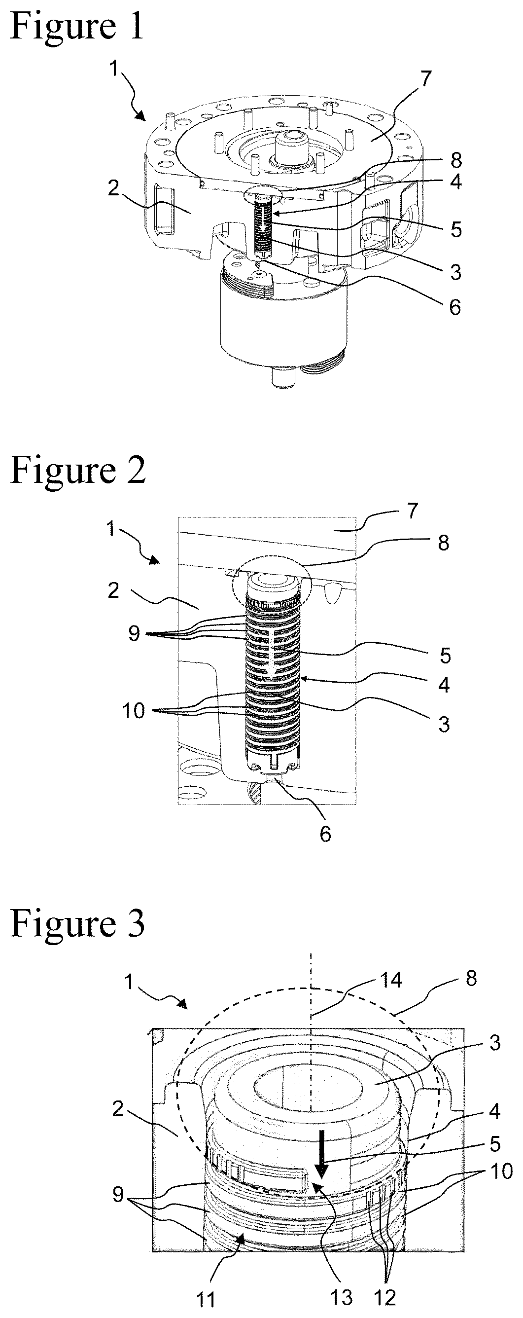 Patent US12460642 Figure 1 – Devices for compressing a gaseous fluid and method of operating a device for compressing a gaseous fluid