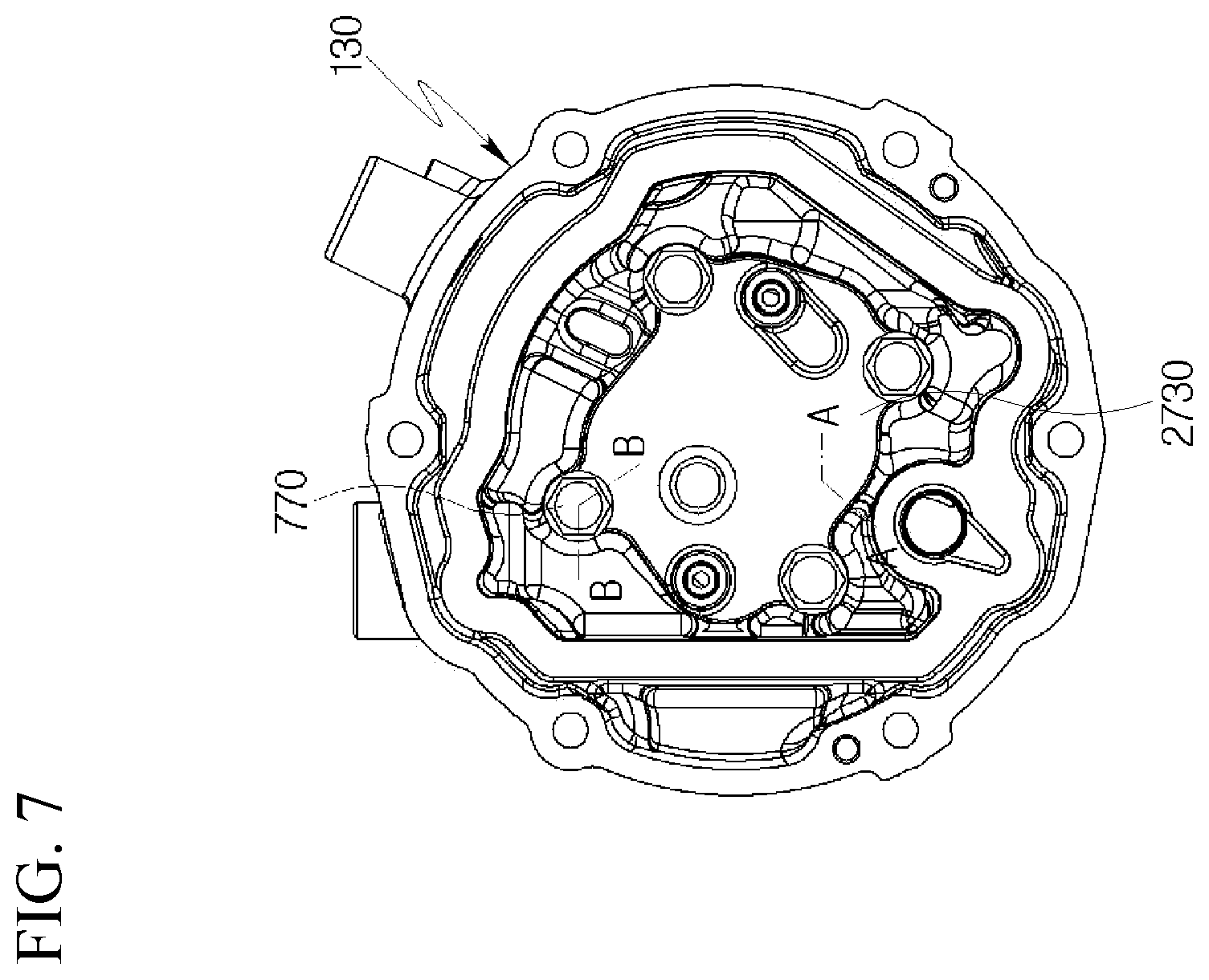 Patent US12460644 Figure 7 – Scroll compressor