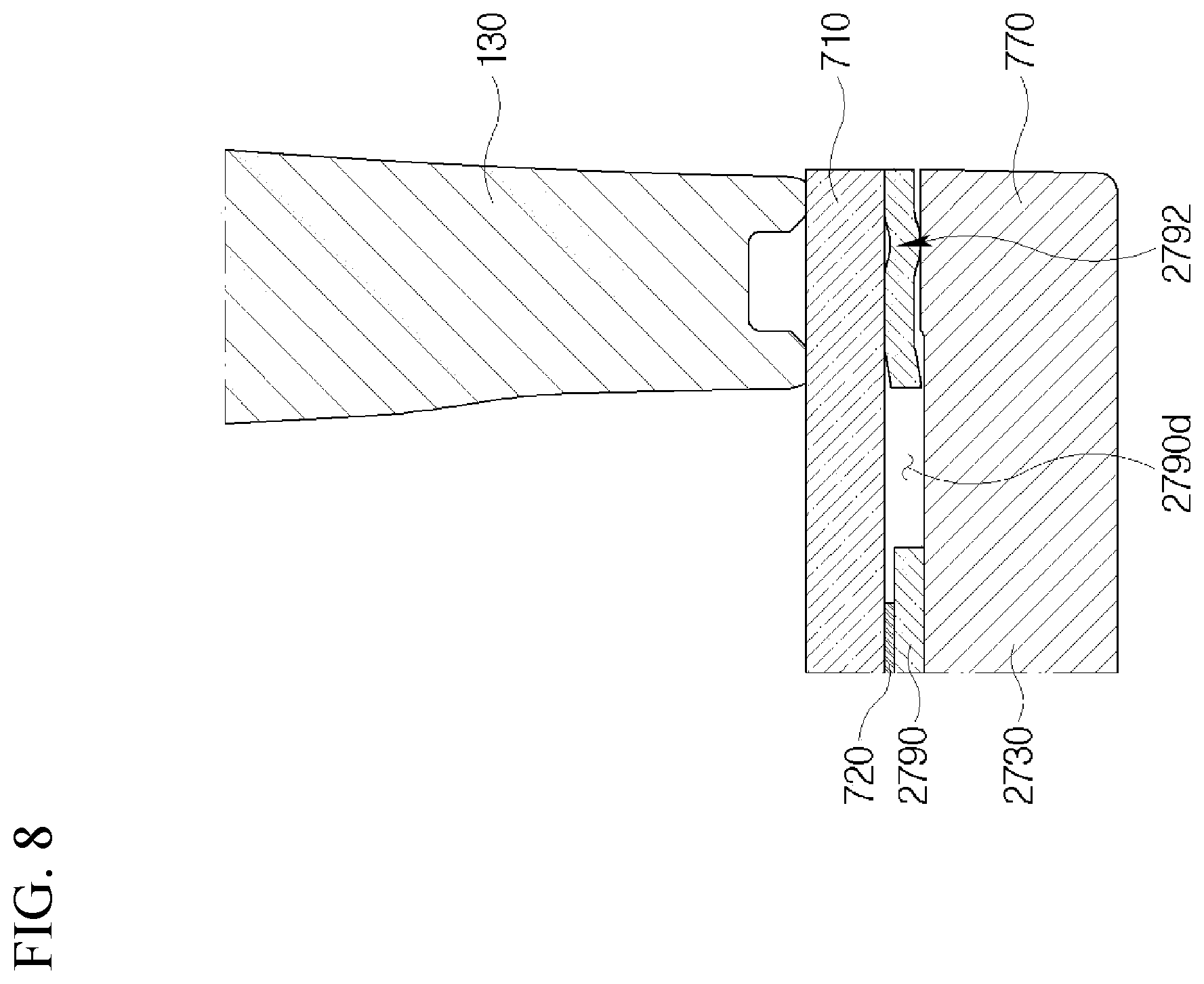 Patent US12460644 Figure 8 – Scroll compressor