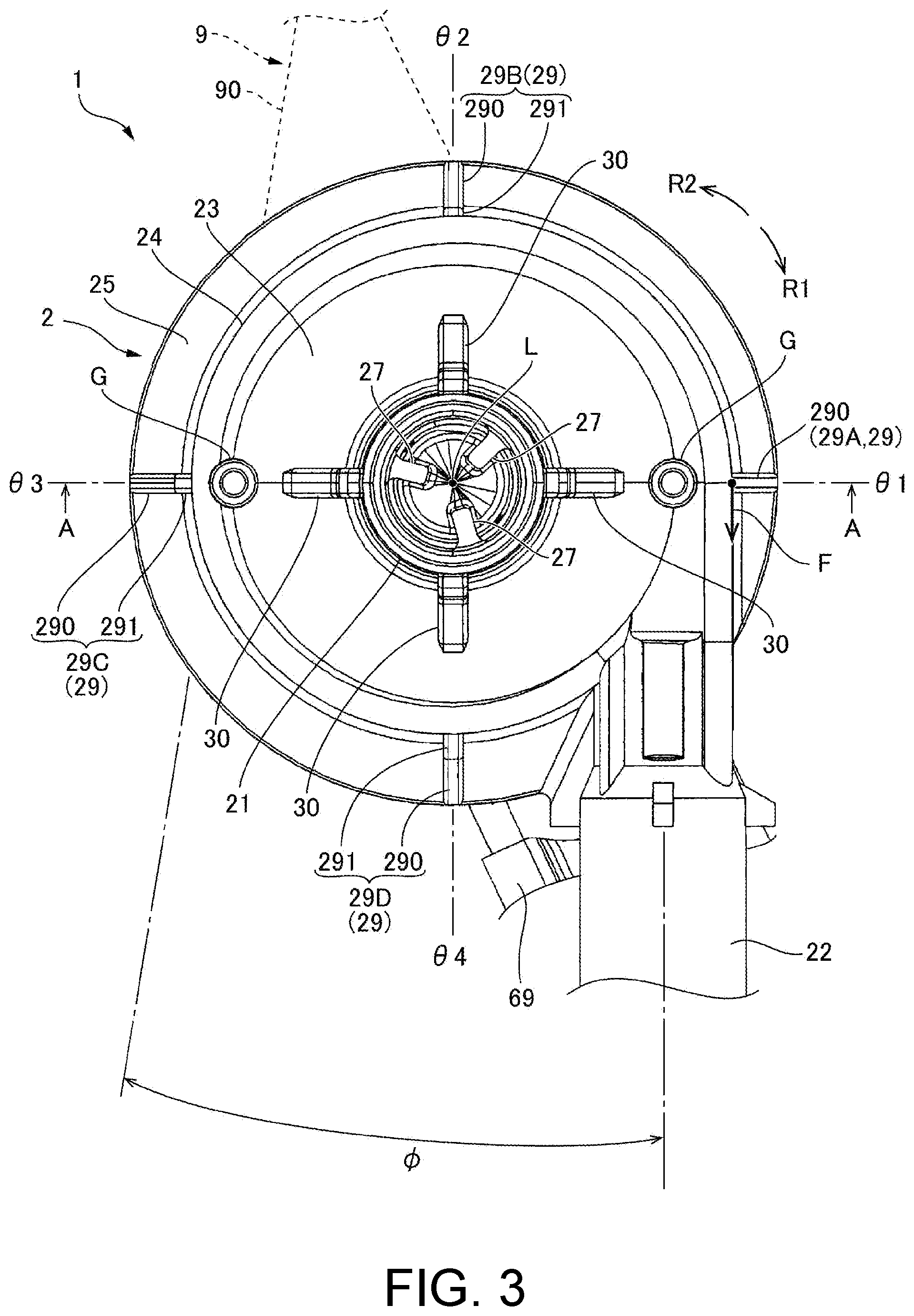 Patent US12460652 Figure 3 – Pump device and method of manufacturing the same