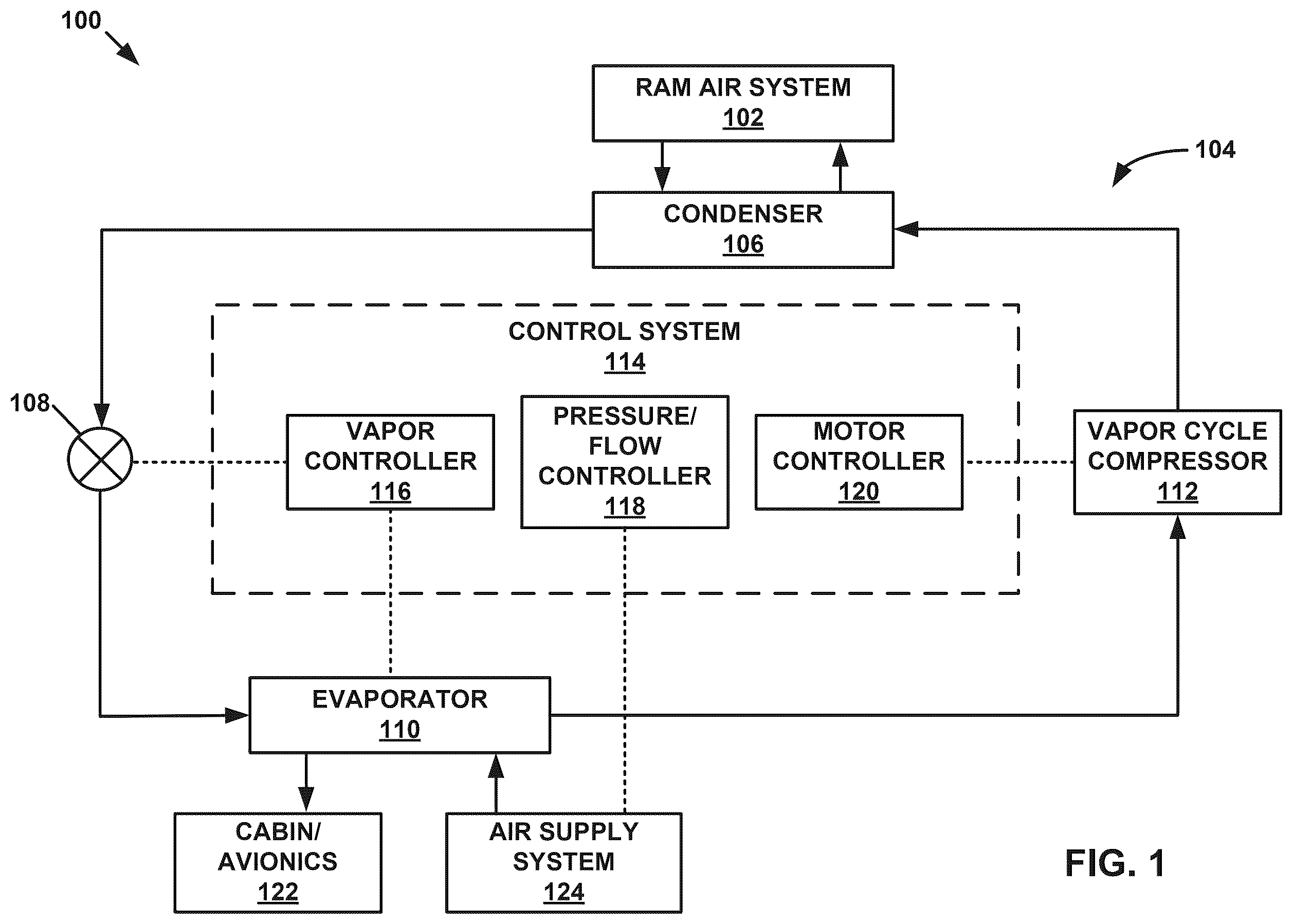 Patent US12460655 — Helical seal for multi-stage compressor — Figure 1