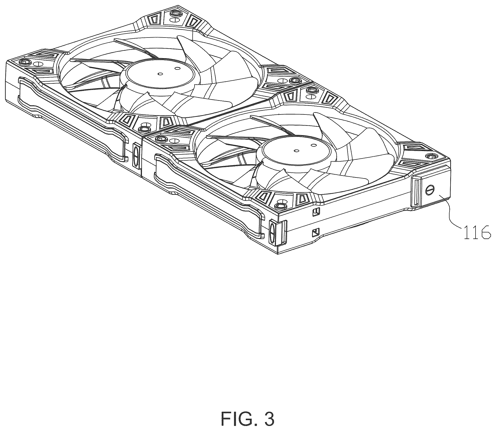 Patent US12460656 Figure 3 – Press type assembled fan