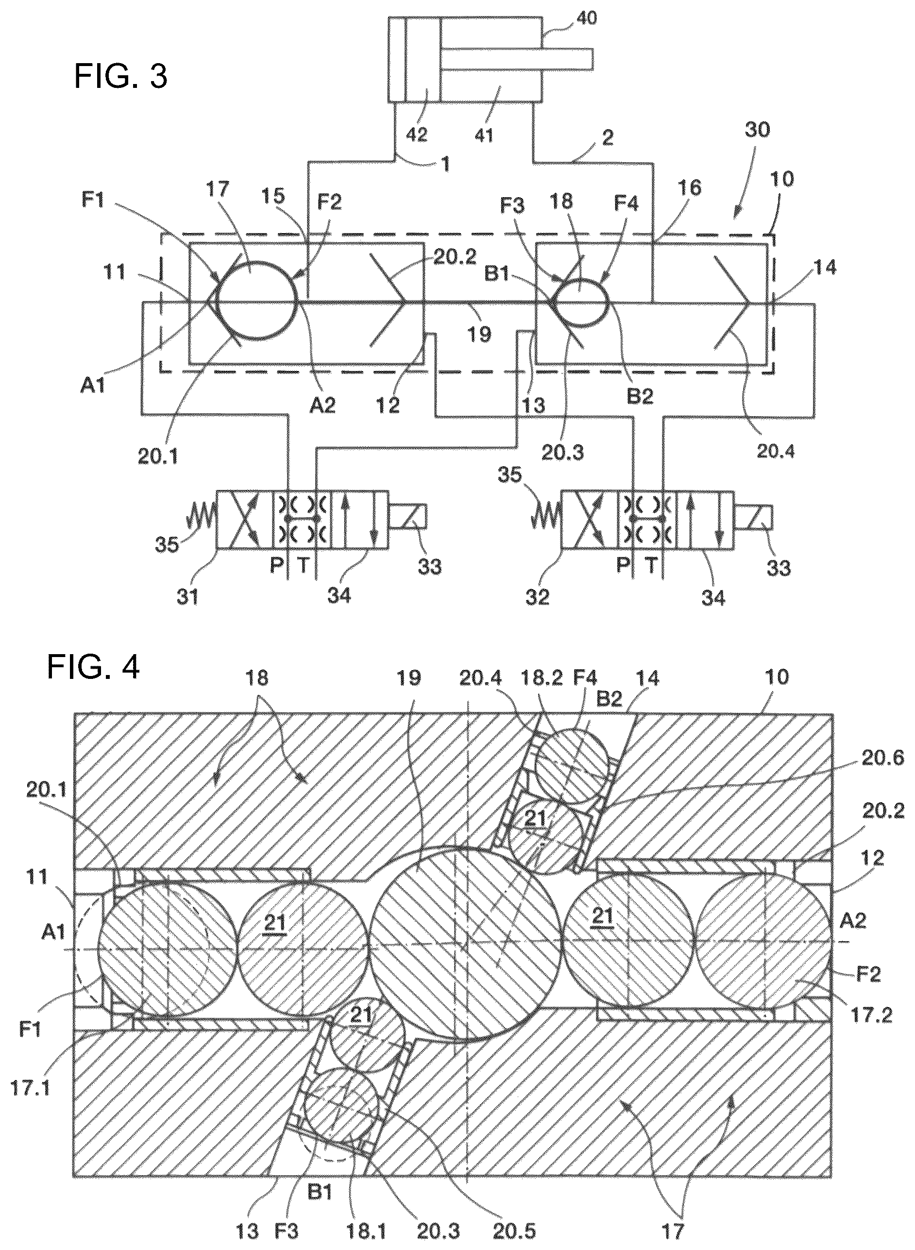 Patent US12460657 Figure 2 – Shuttle valve, directional control valve module, and pneumatic or hydraulic assembly