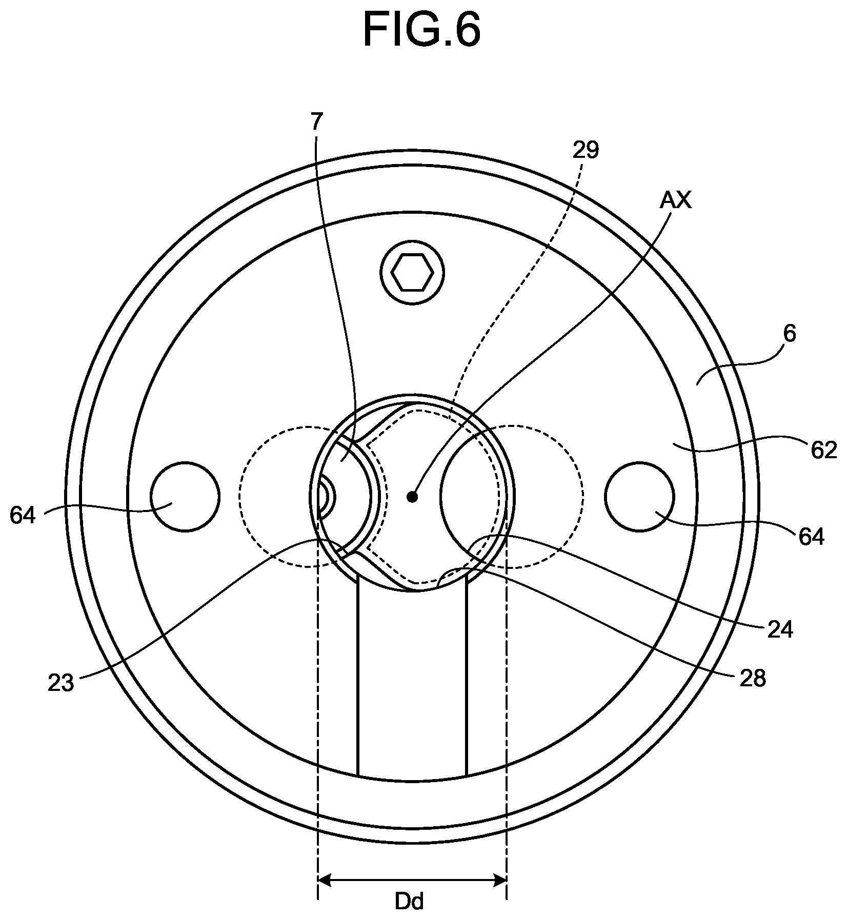 Patent US12460659 Figure 6 – Hydraulic cylinder