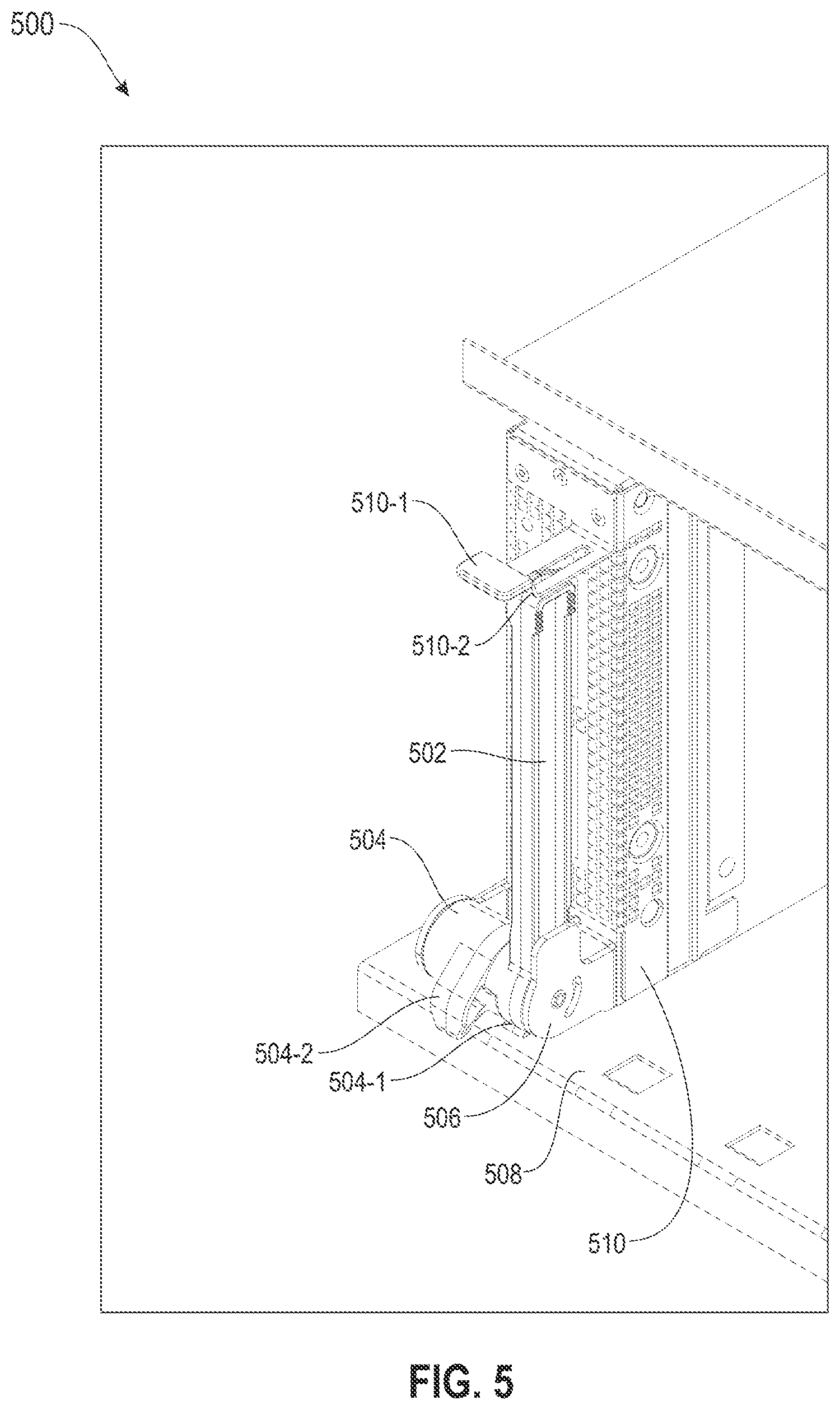 Patent US12460662 Figure 10 – Latching a removable element with tolerance-stack compliance