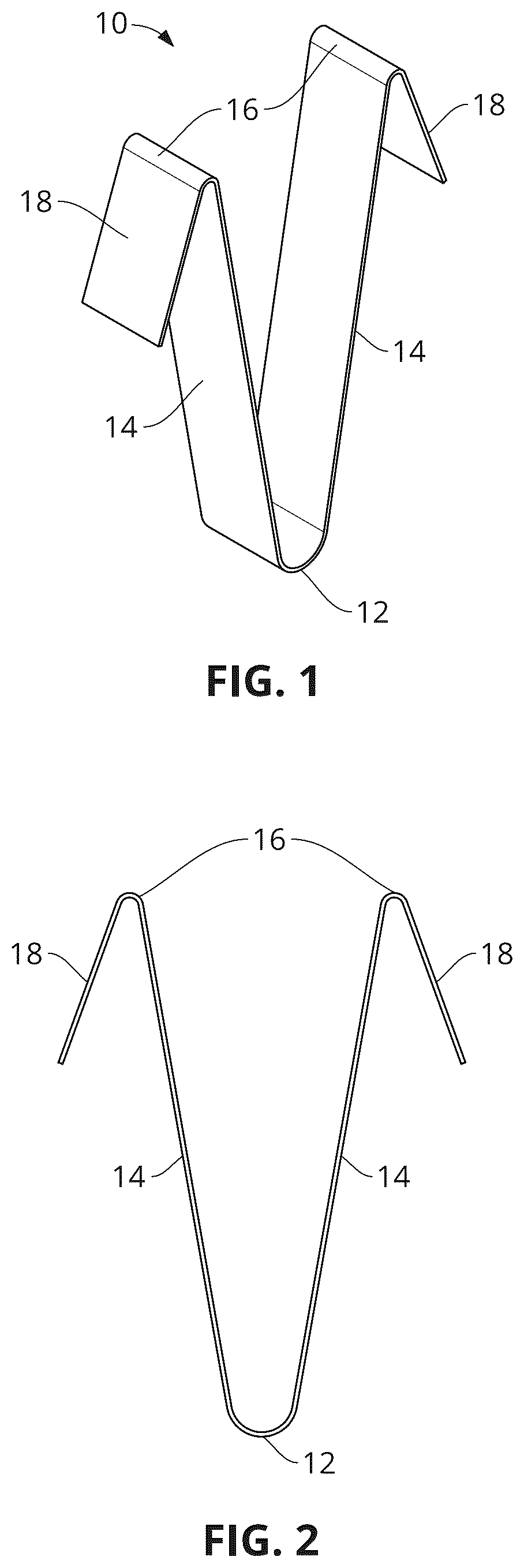 Patent US12460663 Figure 1 – Mounting clip