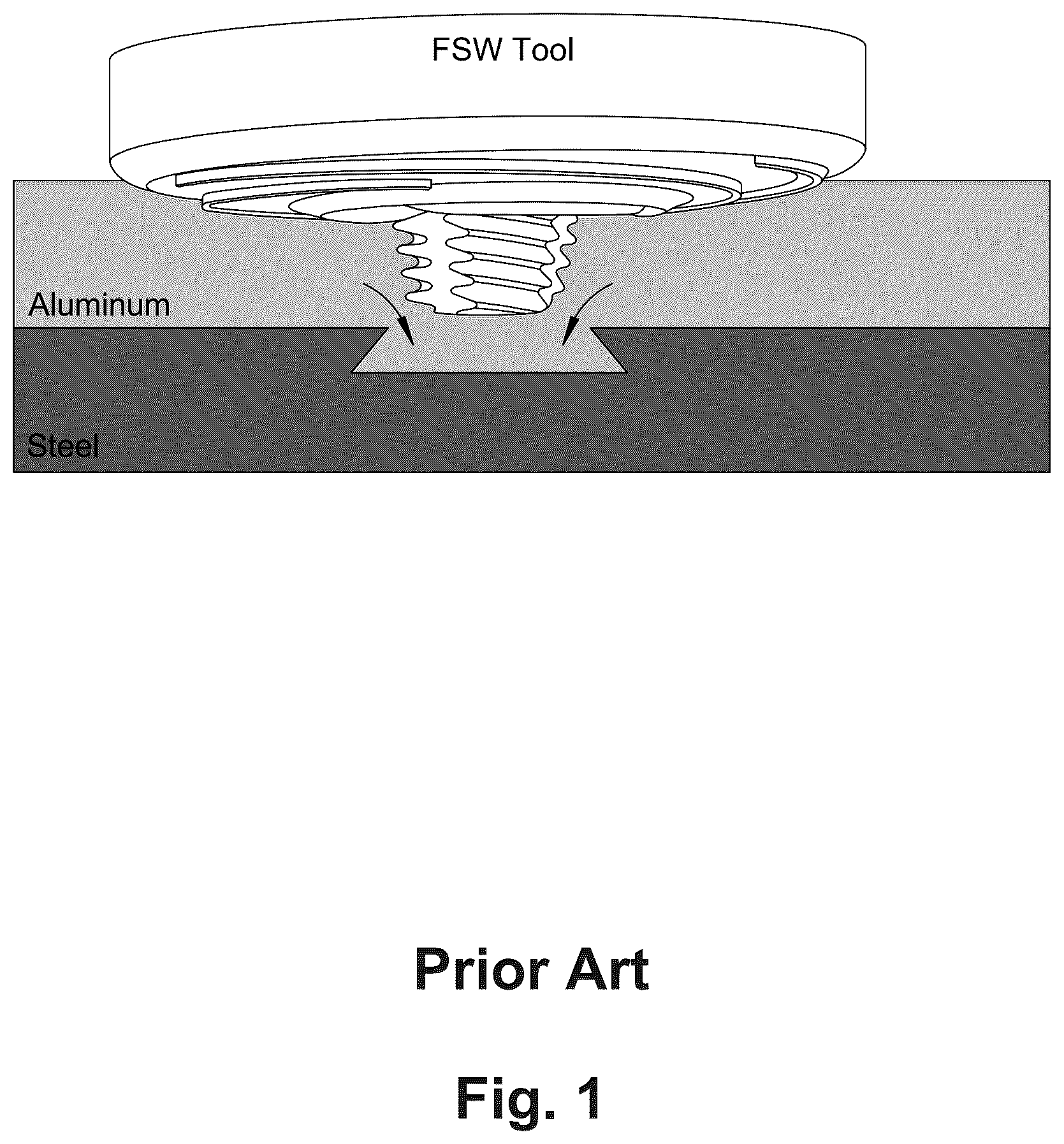 Patent US12460664 Figure 1 – Process for welding dissimilar materials with nested dovetails
