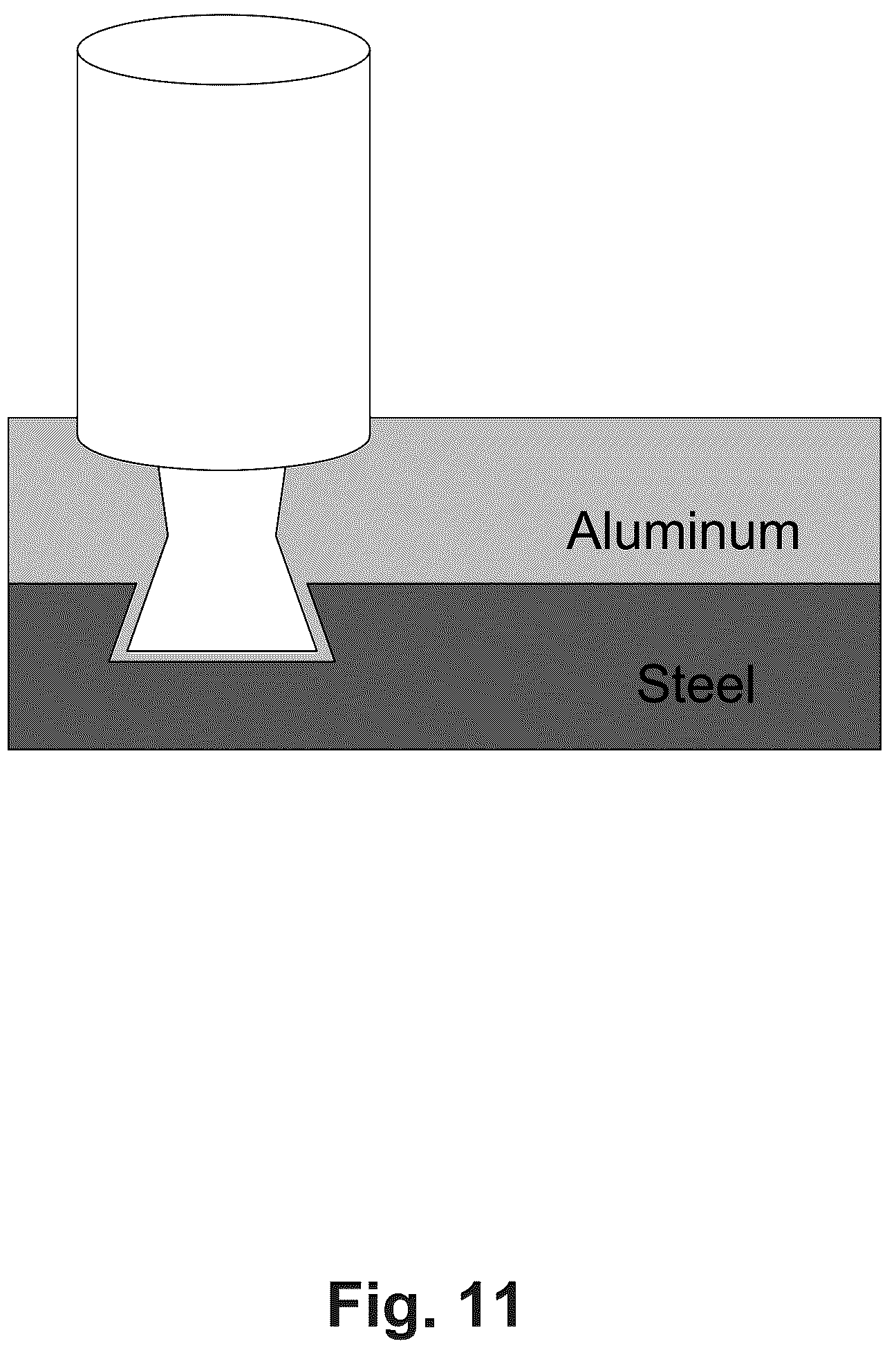 Patent US12460664 Figure 11 – Process for welding dissimilar materials with nested dovetails