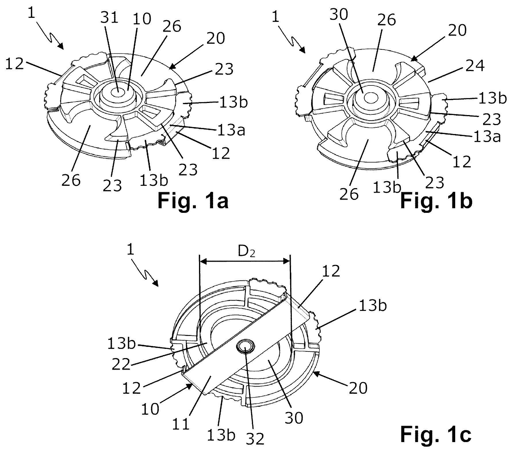 Patent US12460665 Figure 1 – Doubling-up fitting and assembly having two doubled-up plates