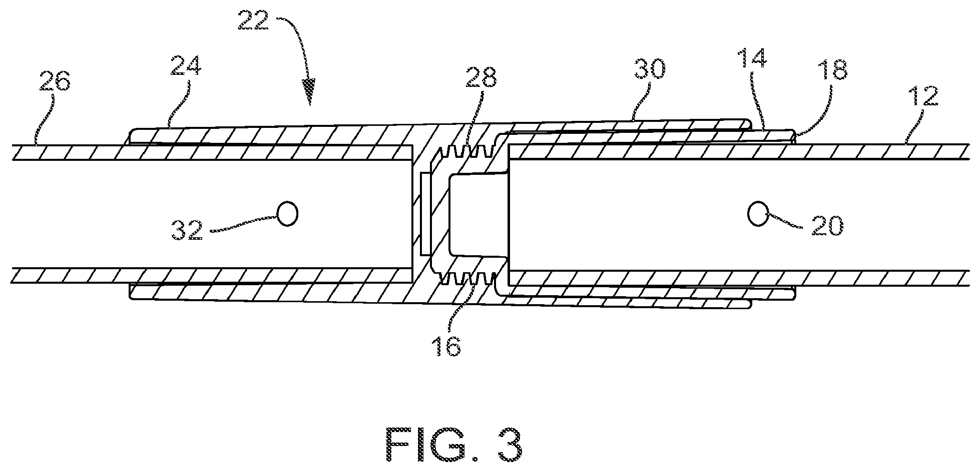 Patent US12460666 Figure 3 – Ferrules for pole and tool extension