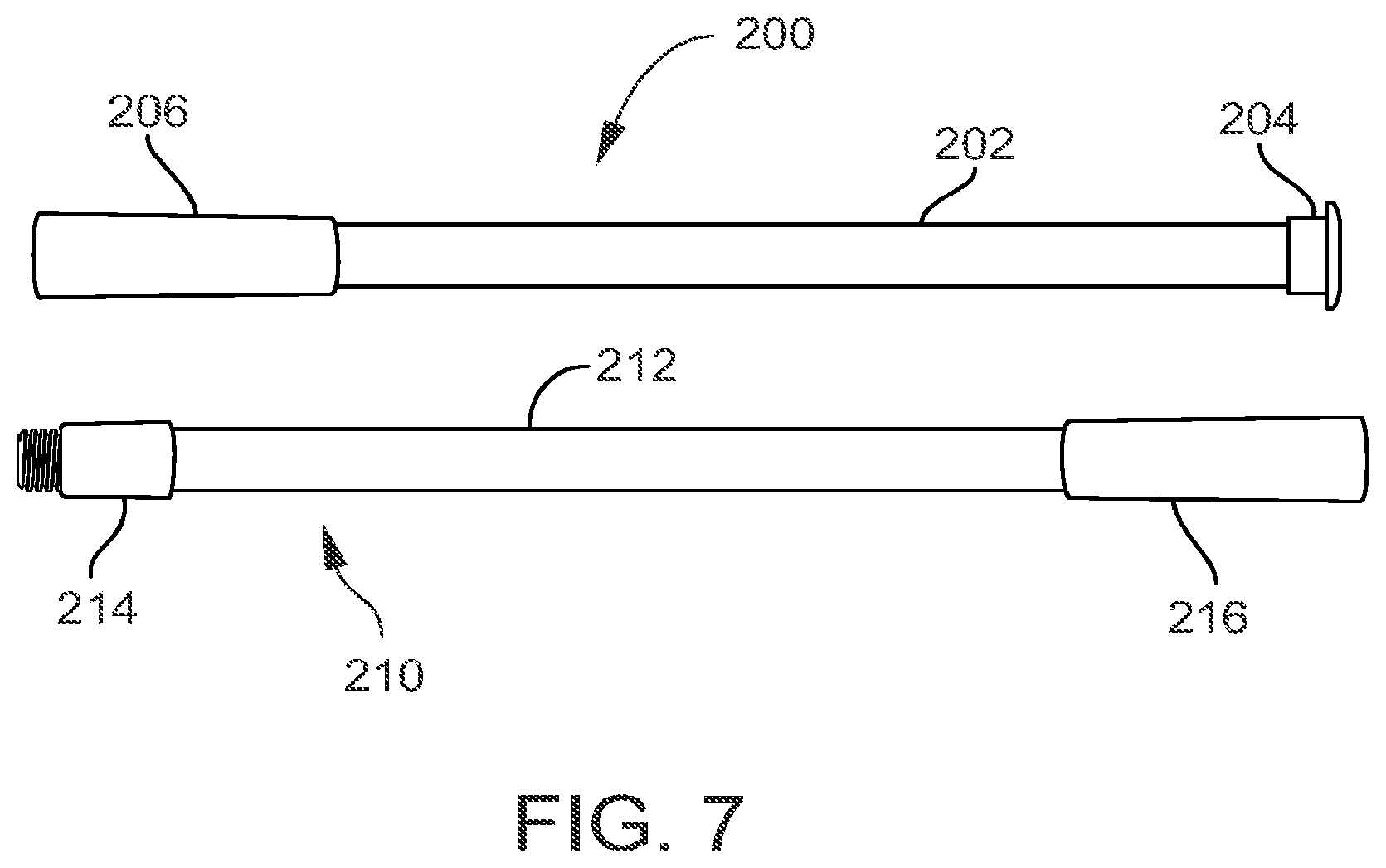 Patent US12460666 Figure 7 – Ferrules for pole and tool extension