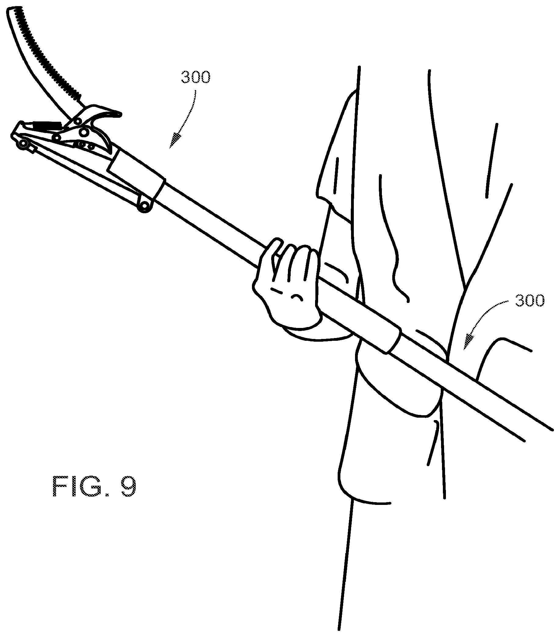 Patent US12460666 Figure 9 – Ferrules for pole and tool extension