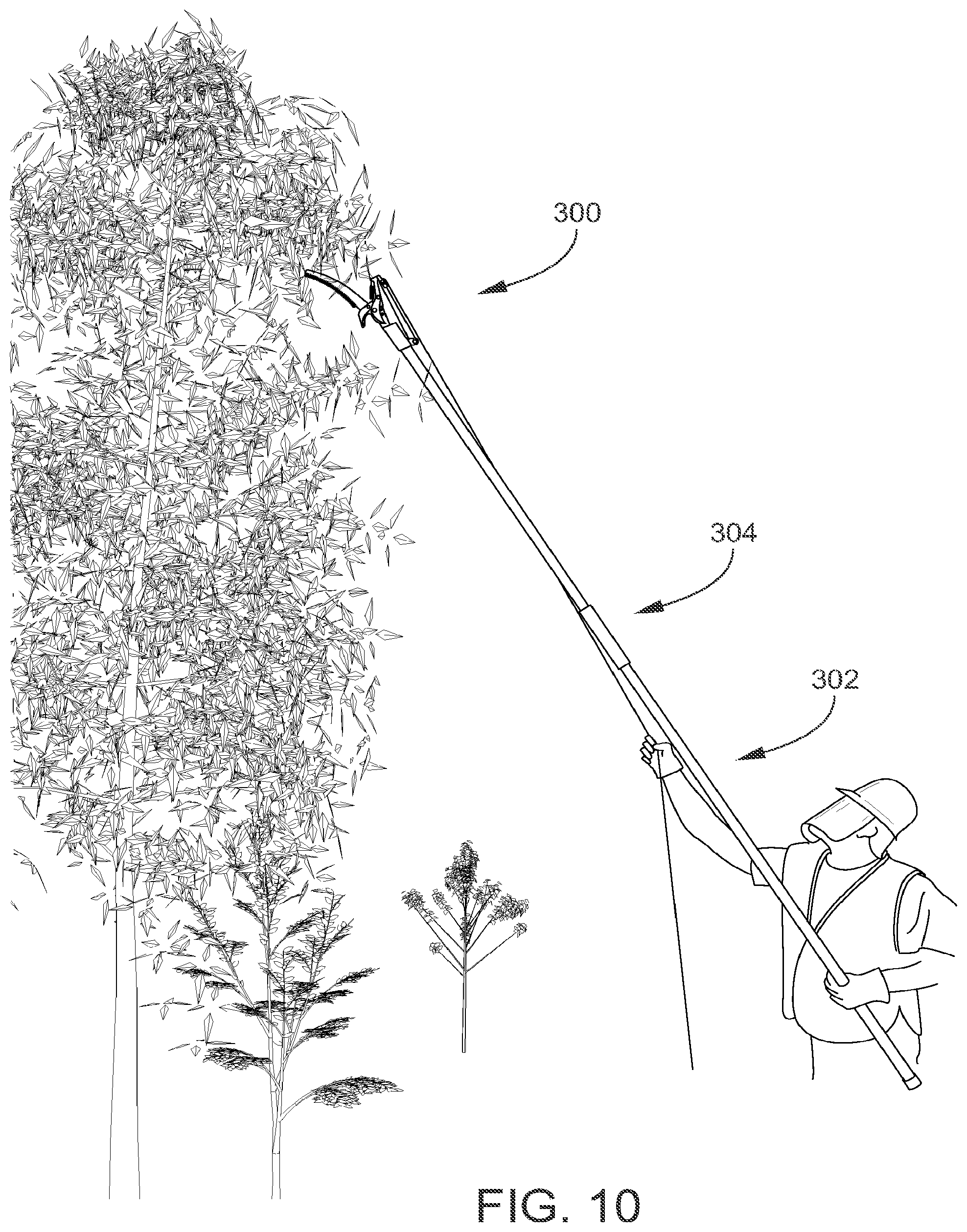 Patent US12460666 Figure 10 – Ferrules for pole and tool extension