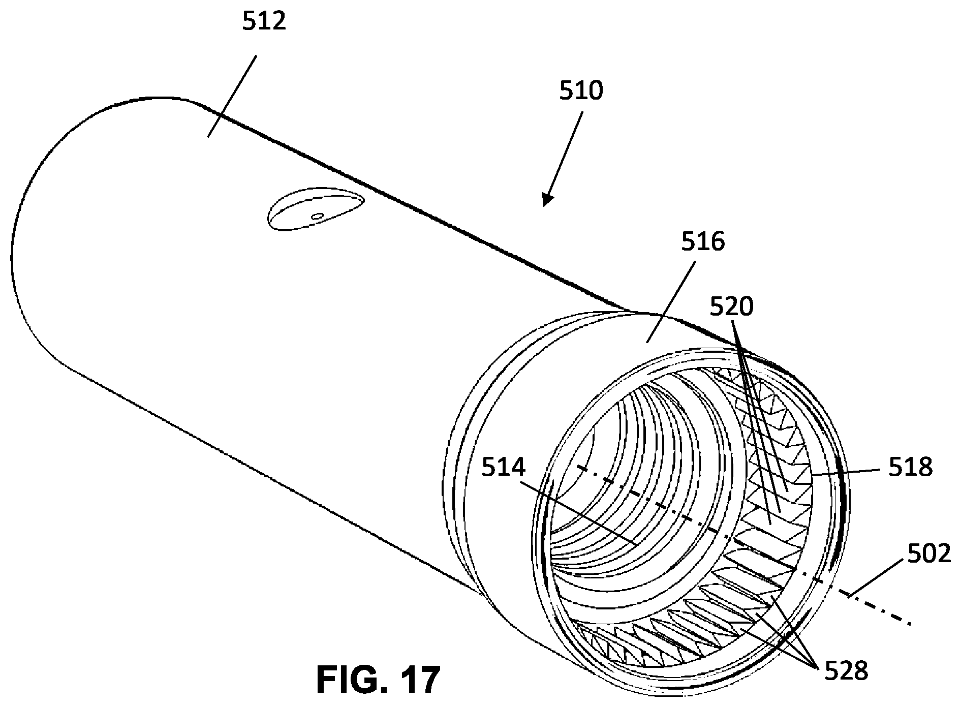 Patent US12460666 Figure 15 – Ferrules for pole and tool extension