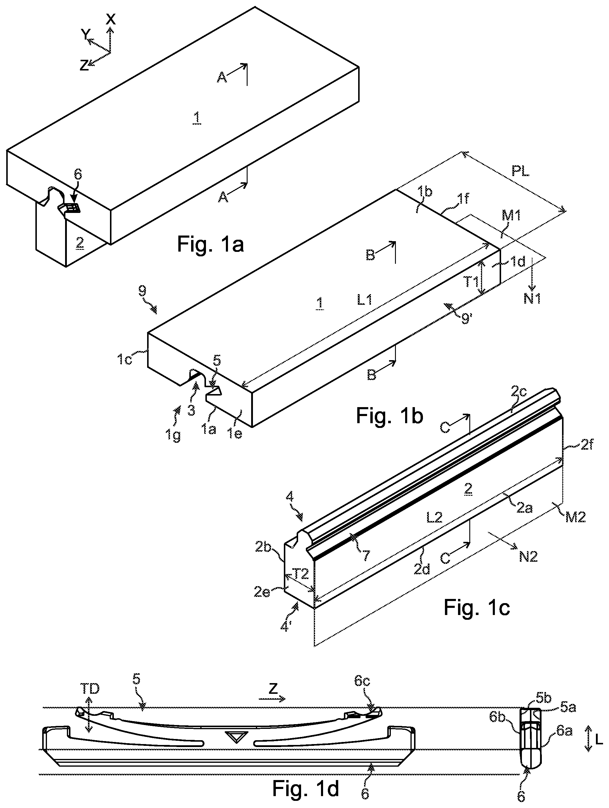 Patent US12460668 Figure 1 – Set of panels and an associated assembled article