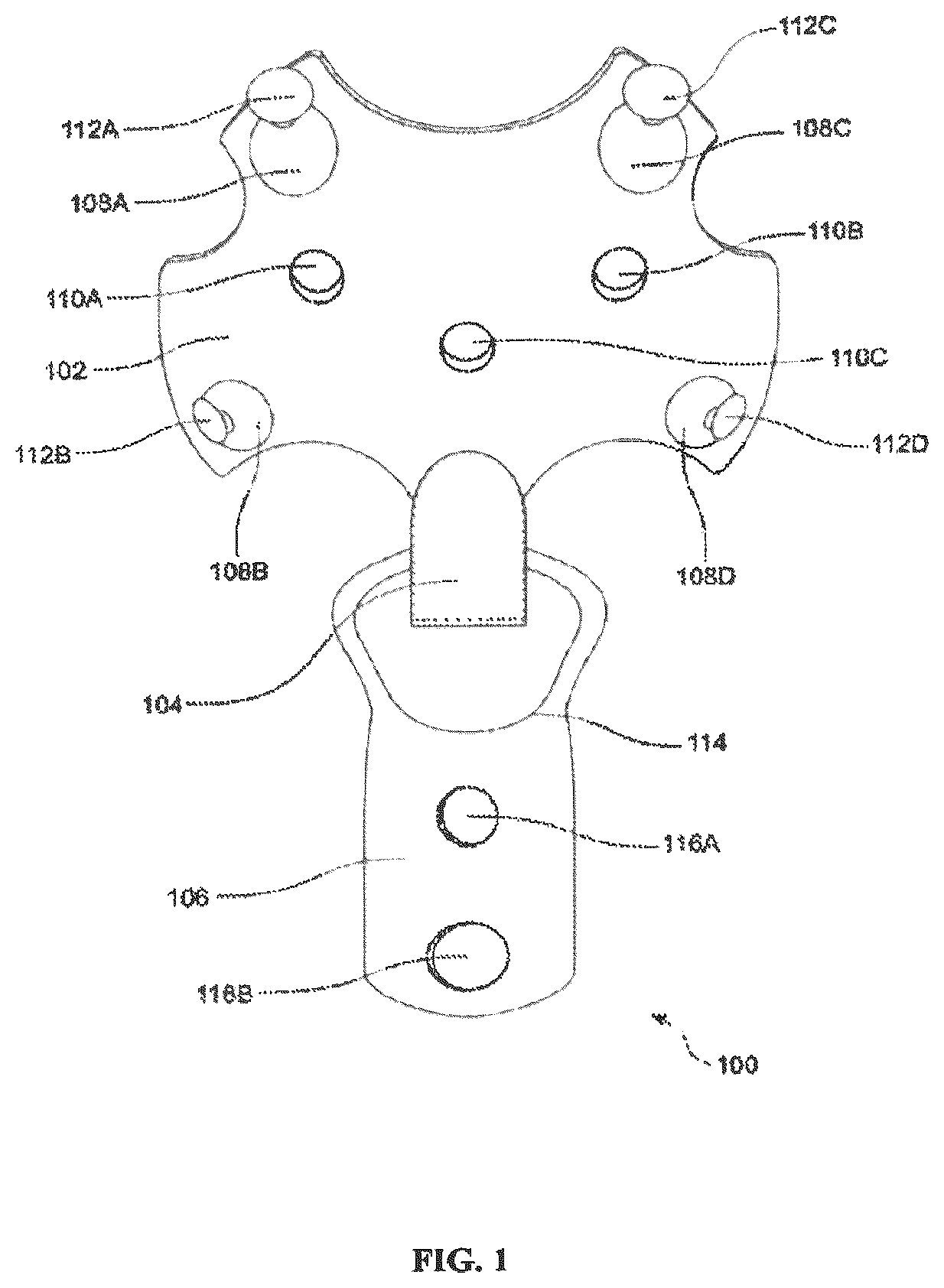 Patent US12460669 Figure 1 – Mounting device to securely hang a wide range of objects to a wall