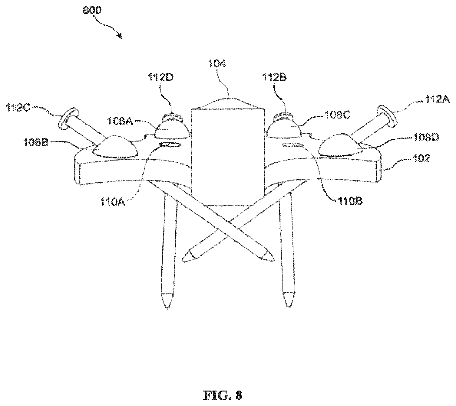 Patent US12460669 Figure 8 – Mounting device to securely hang a wide range of objects to a wall