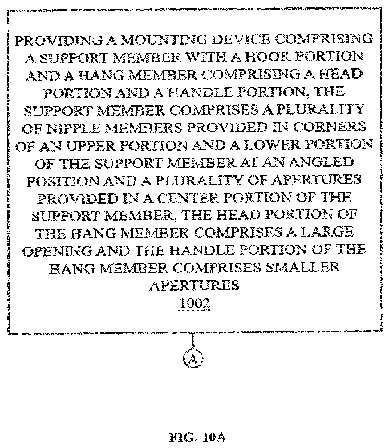 Patent US12460669 Figure 10 – Mounting device to securely hang a wide range of objects to a wall