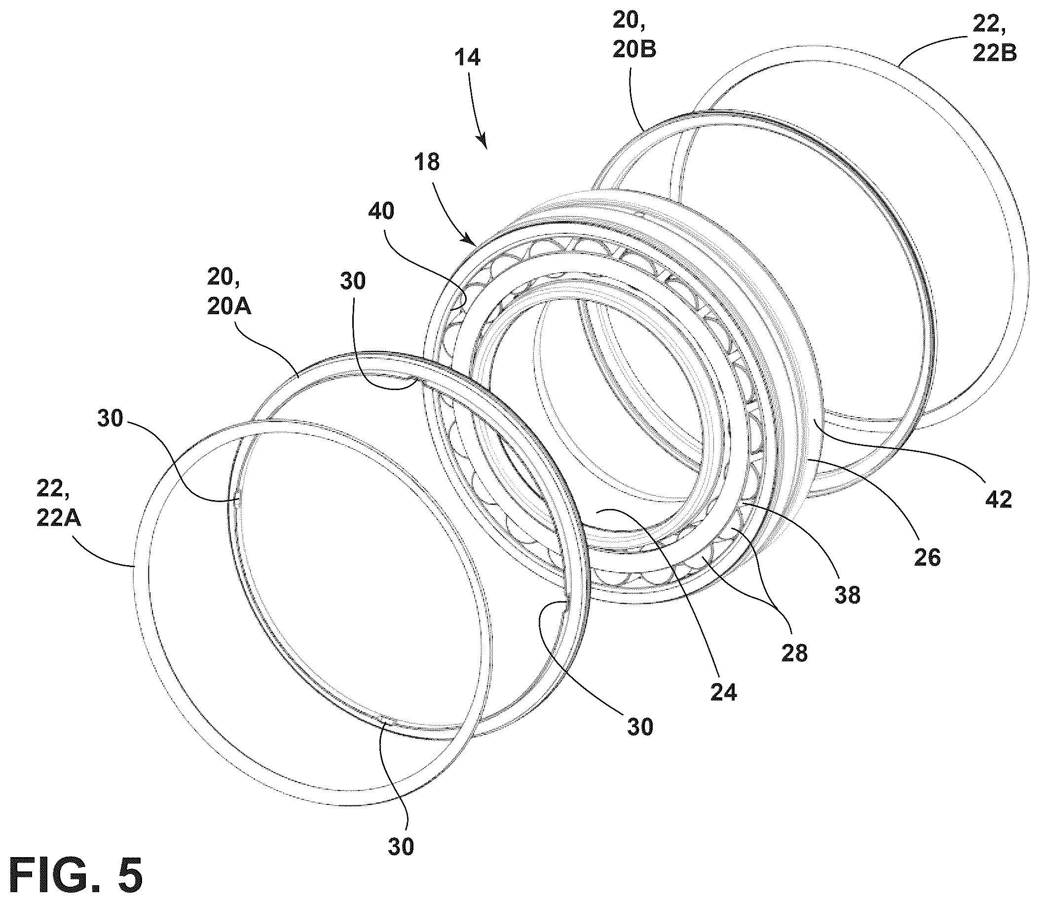 Patent US12460671 Figure 4 – Bearing assembly