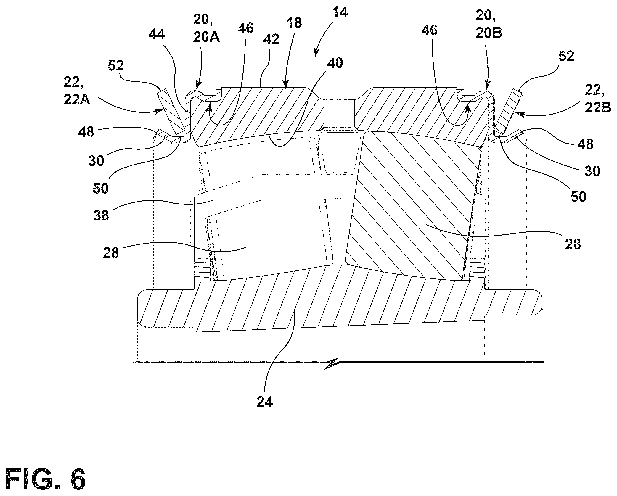 Patent US12460671 Figure 5 – Bearing assembly