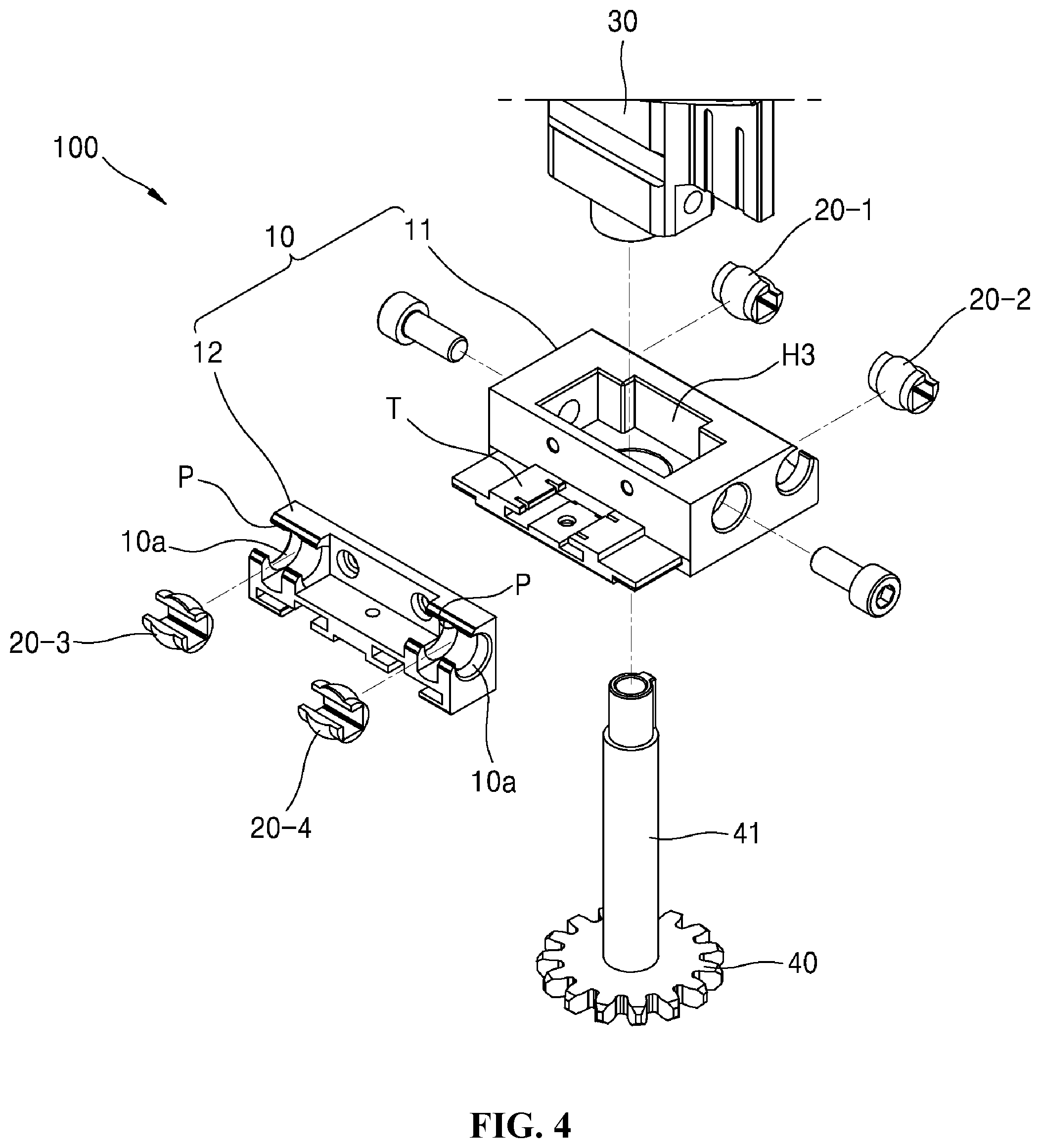 Patent US12460672 Figure 4 – Slide block assembly having ball bushing bearing