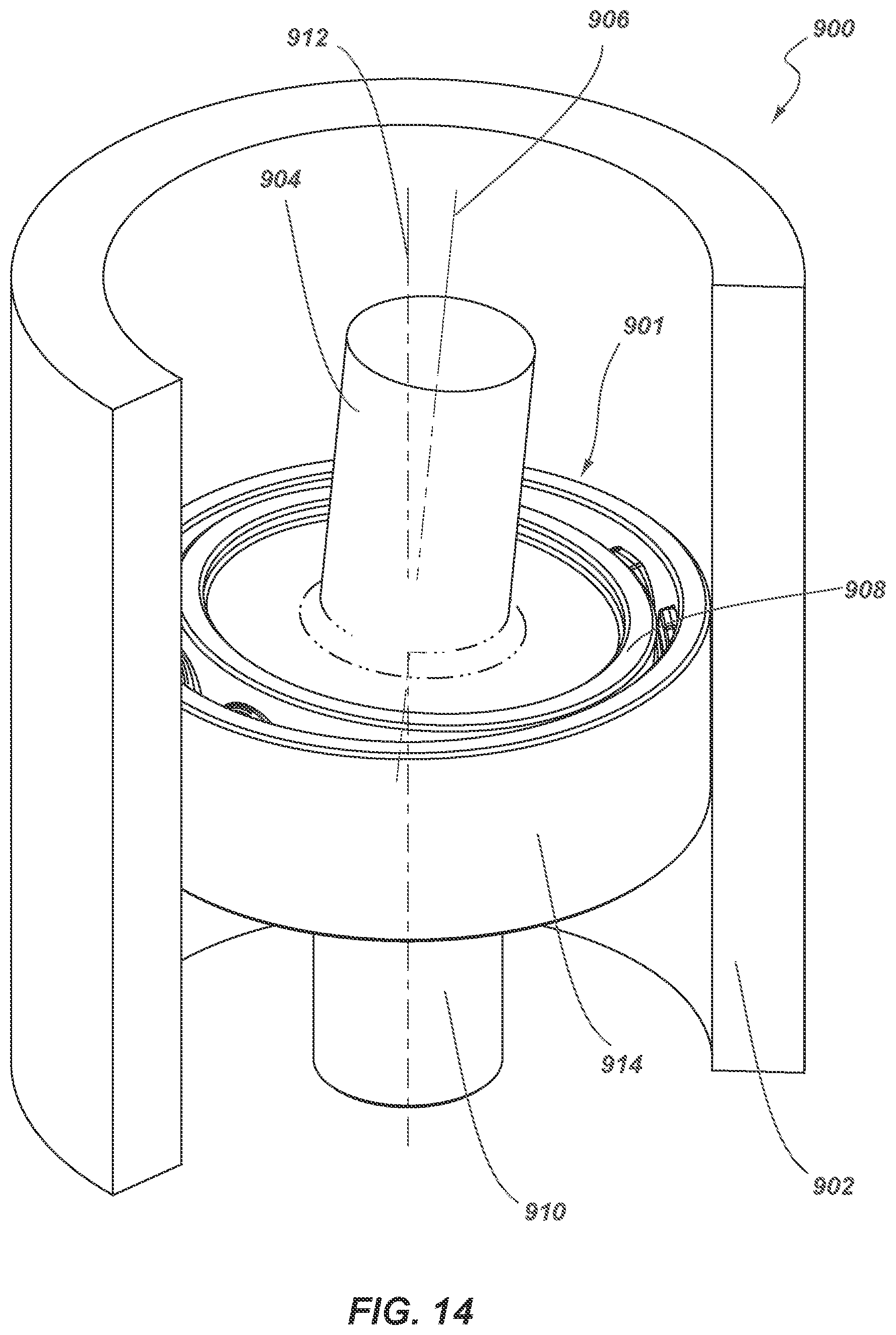Patent US12460673 Figure 8 – Force coupling assemblies and related systems and methods
