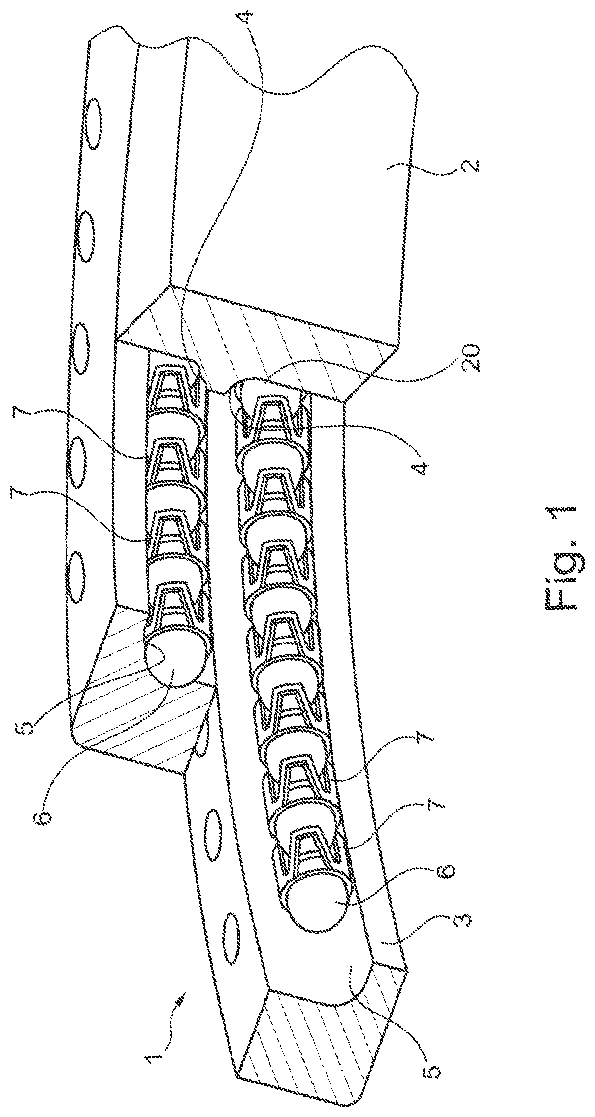 Patent US12460675 Figure 1 – Rolling bearing and intermediate piece therefor