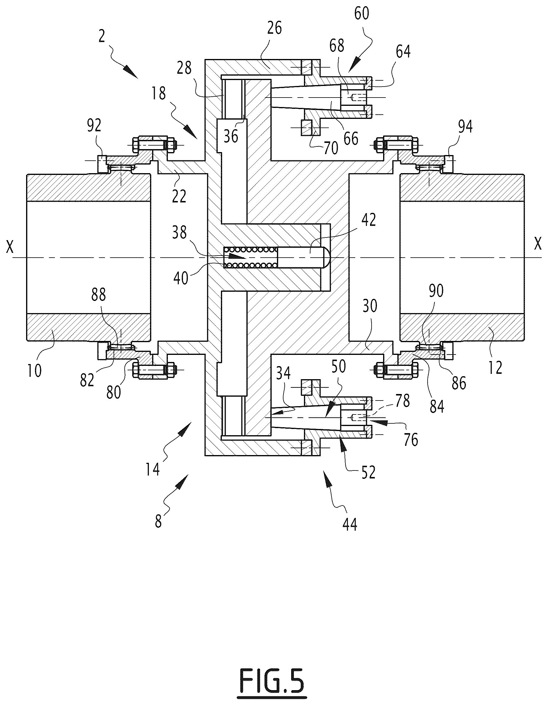Patent US12460683 Figure 5 – Torque limiter, corresponding transmission assembly and use