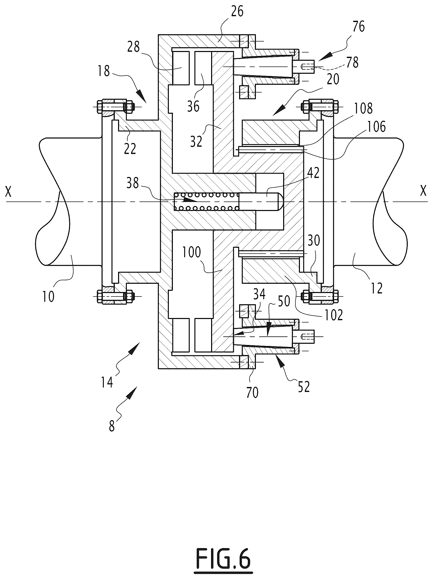 Patent US12460683 Figure 6 – Torque limiter, corresponding transmission assembly and use