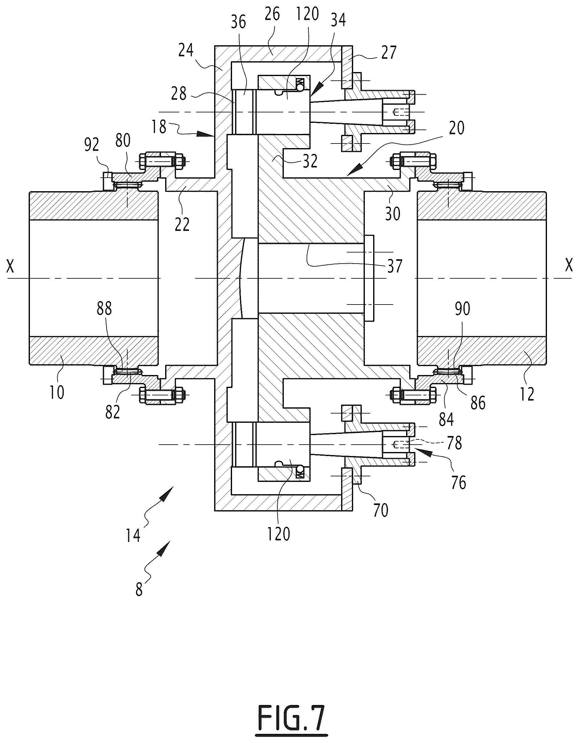 Patent US12460683 Figure 7 – Torque limiter, corresponding transmission assembly and use