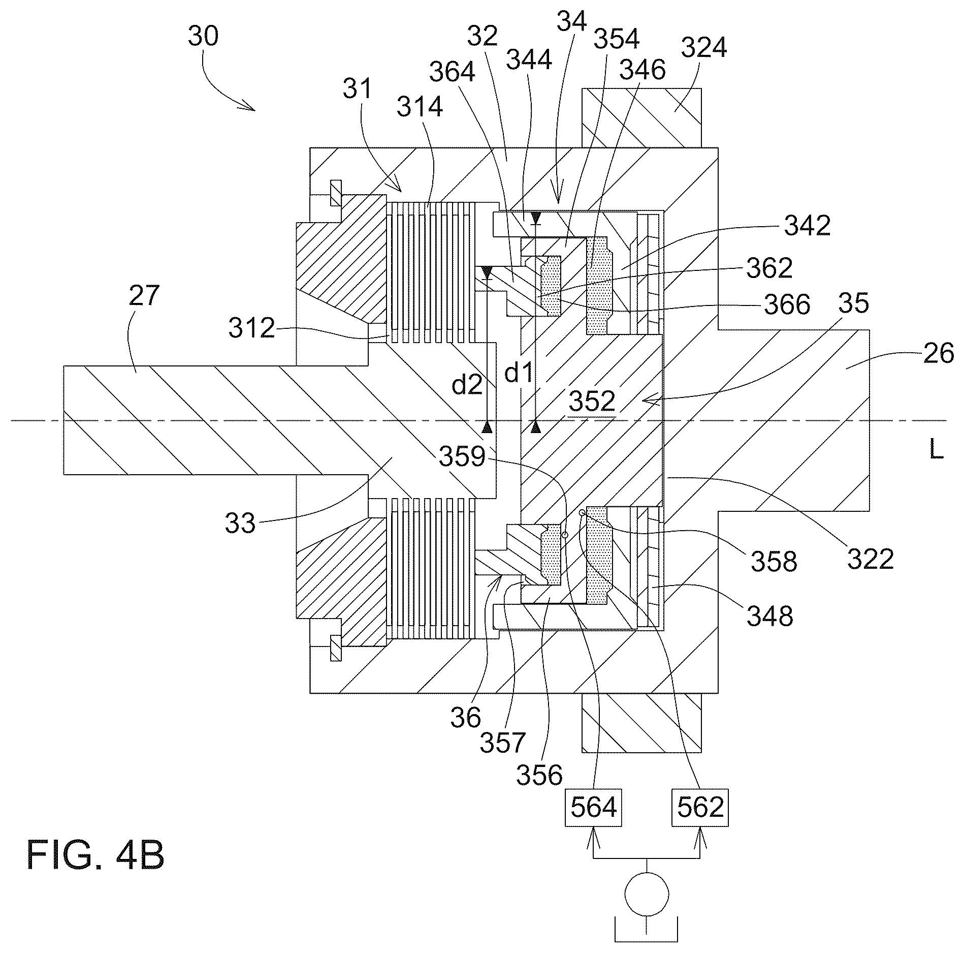 Patent US12460685 Figure 7 – Piston clutch