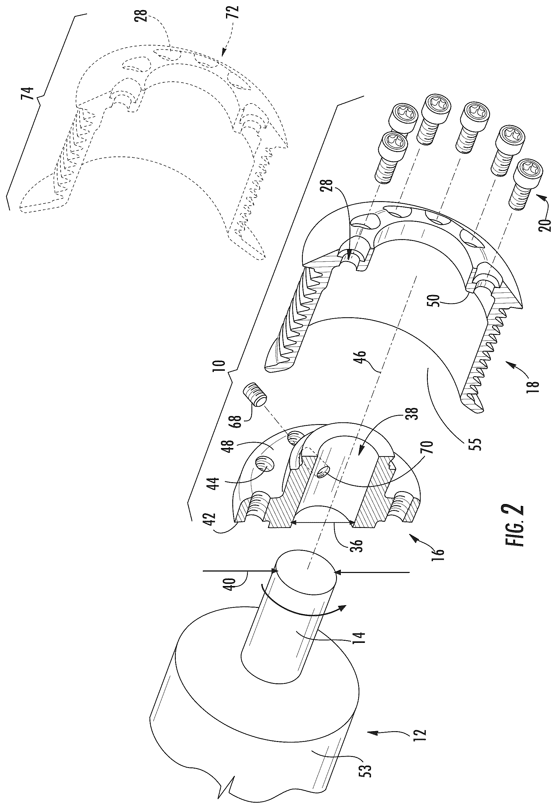 Patent US12460686 Figure 2 – Electromagnetic clutch