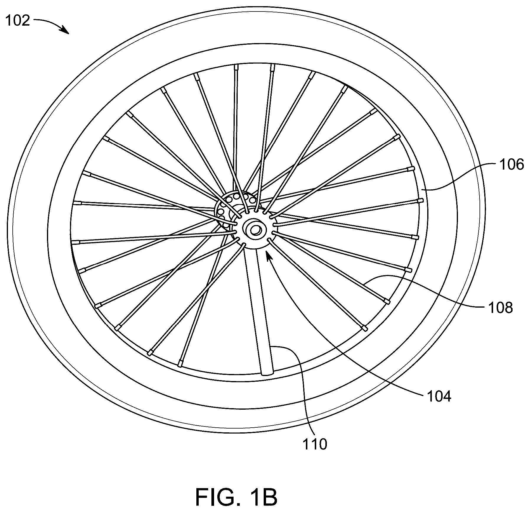 Patent US12460687 Figure 2 – Centrifugally-activated brake system for a wheeled device