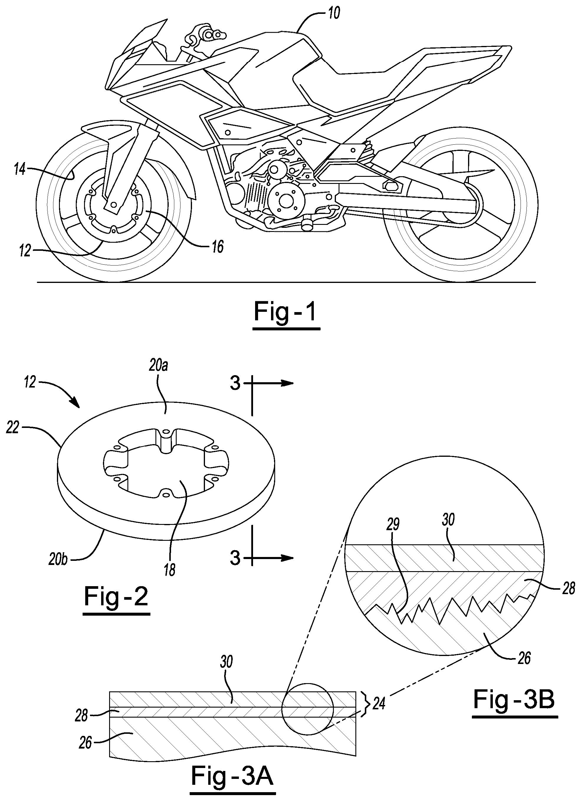 Patent US12460688 Figure 1 – Brake disk and method of making same
