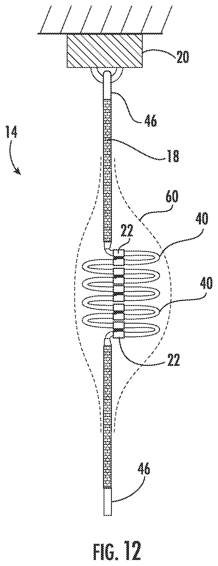Patent US12460692 Figure 8 – Flexible tensile member with releasable convolutions for absorbing tensile energy