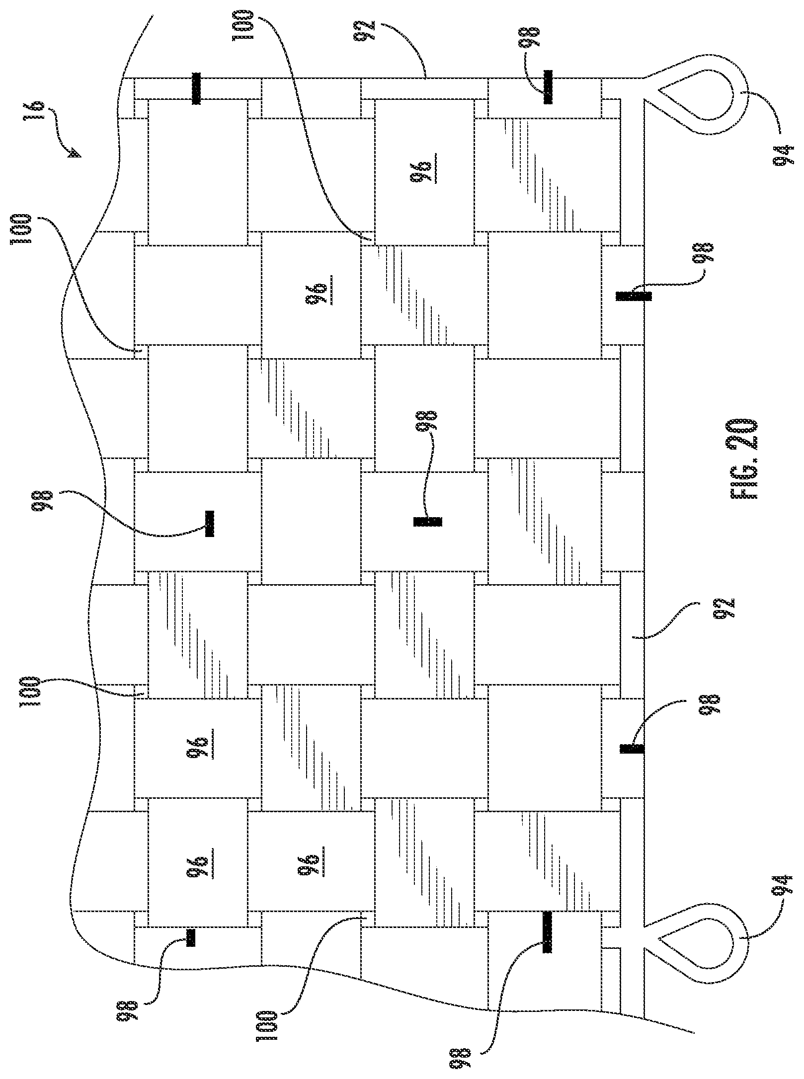 Patent US12460692 Figure 14 – Flexible tensile member with releasable convolutions for absorbing tensile energy
